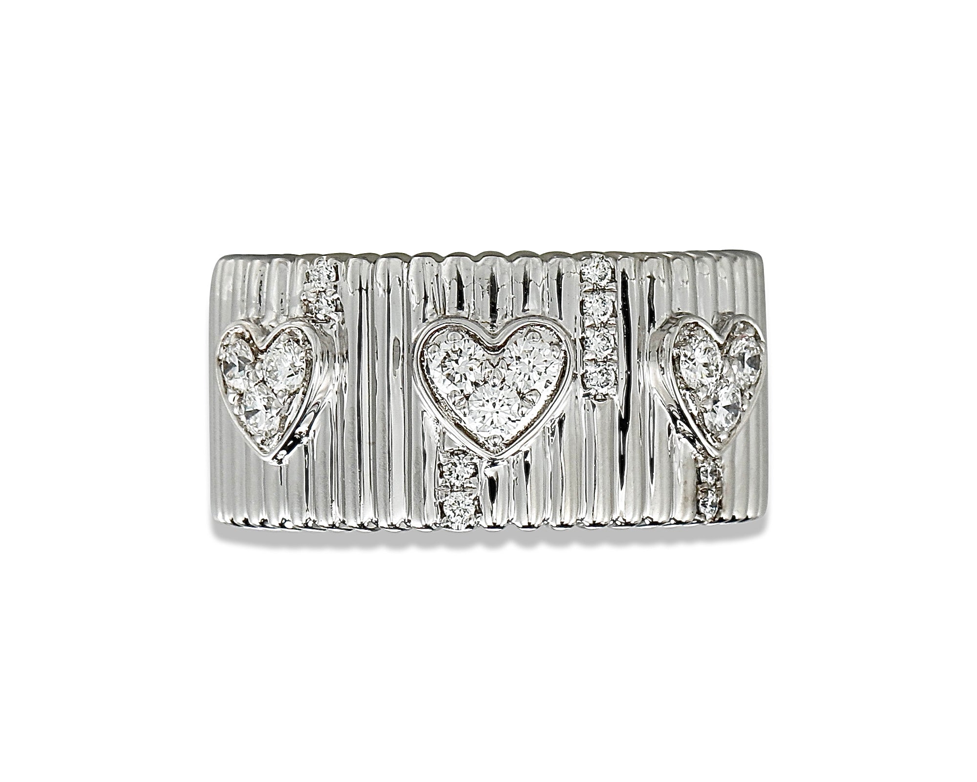 Diamond Heart Cigar Ring
