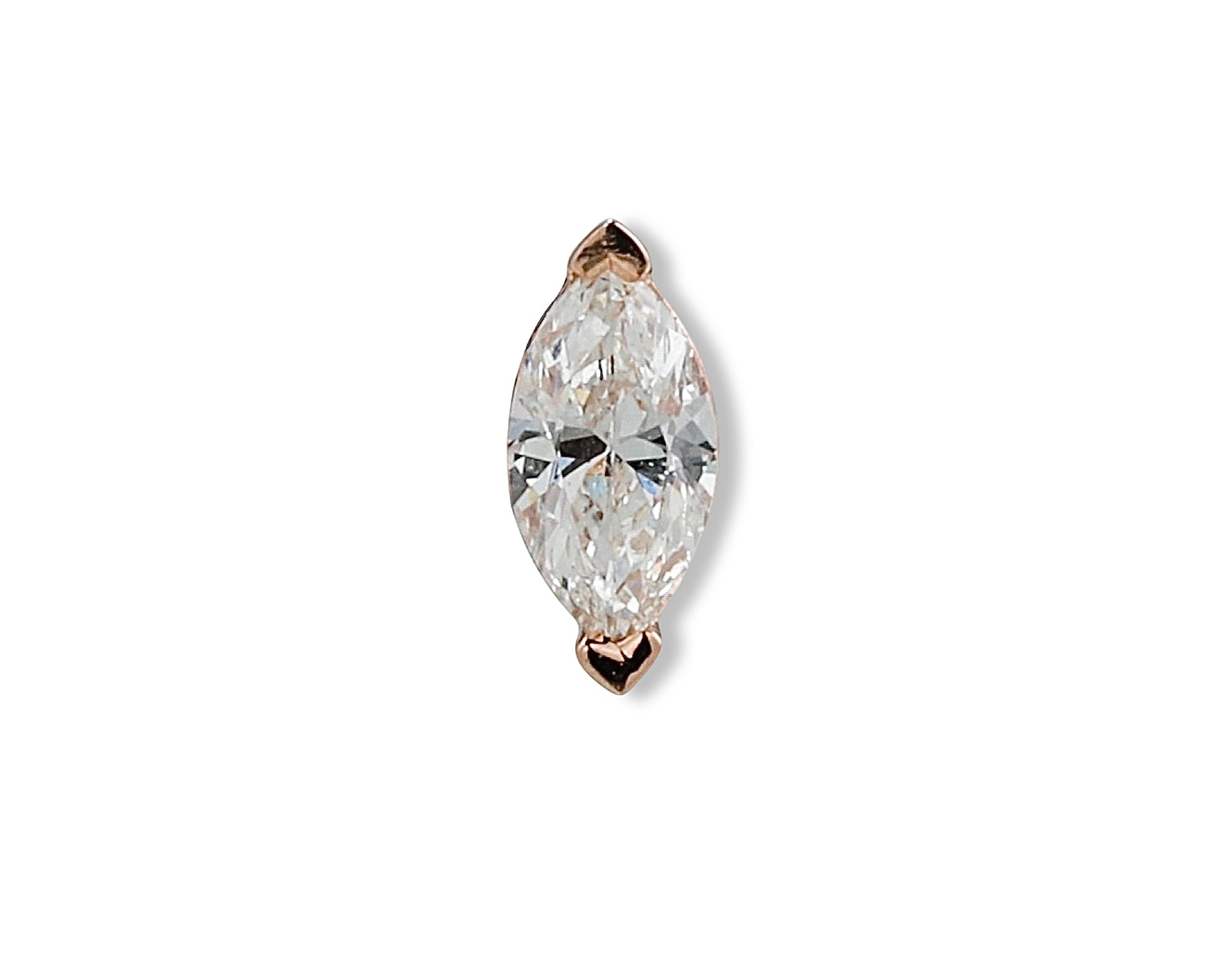 Marquise Diamond Single Stud