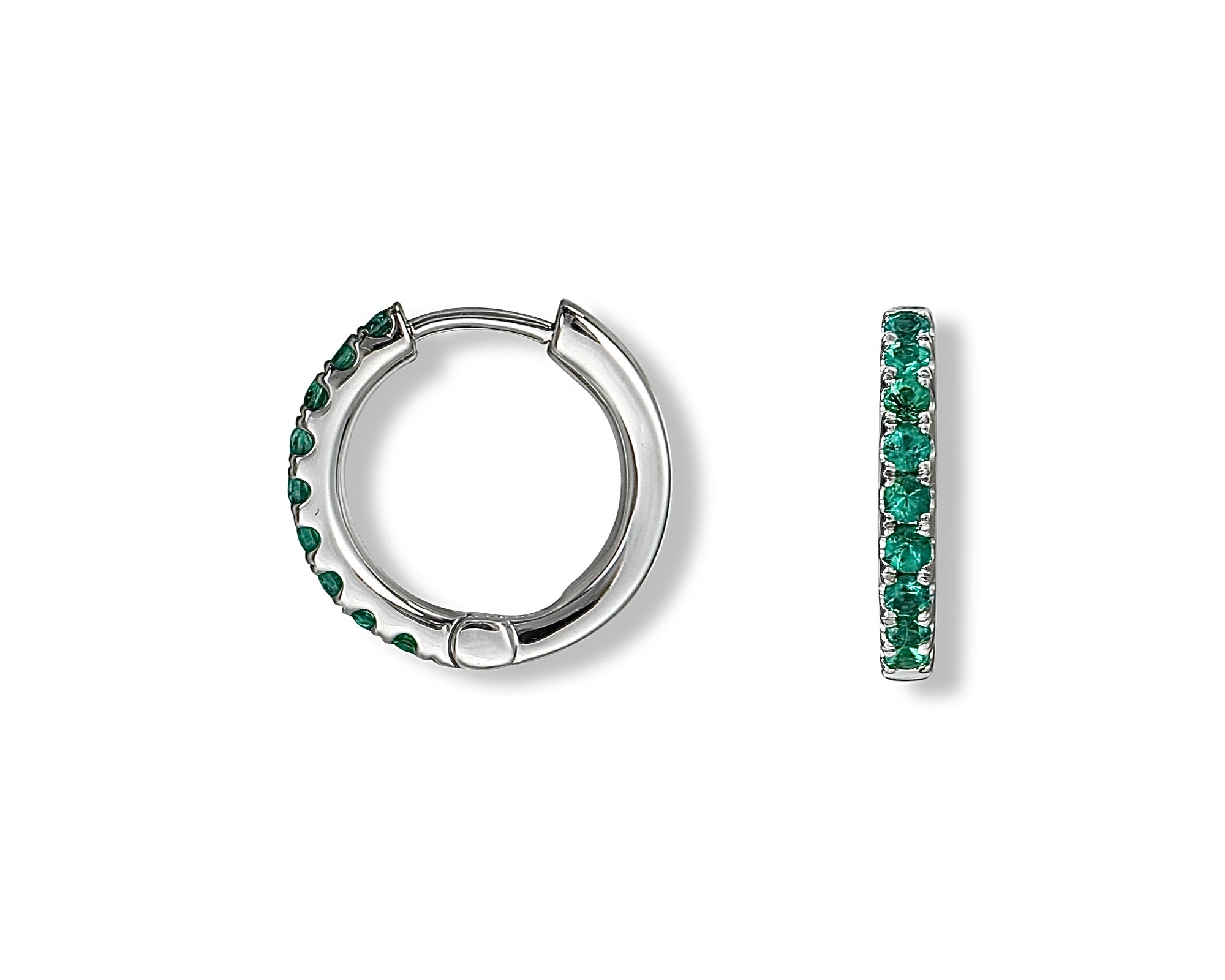Emerald Mini Hoops
