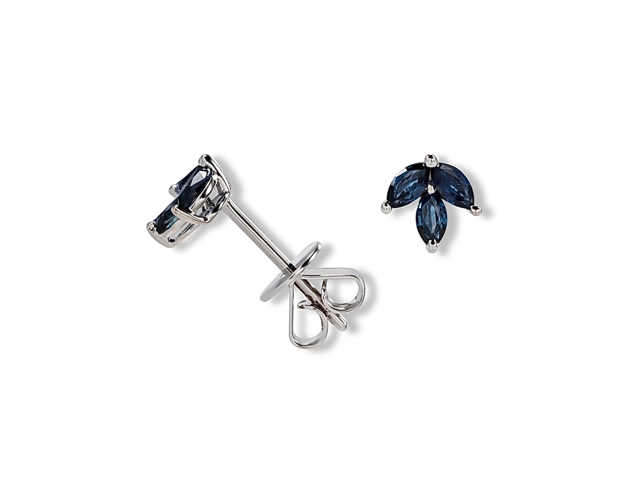 Blue Petal Stud