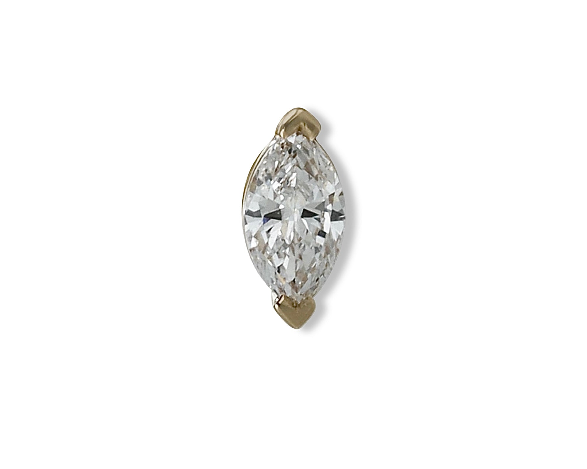 Marquise Diamond Single Stud