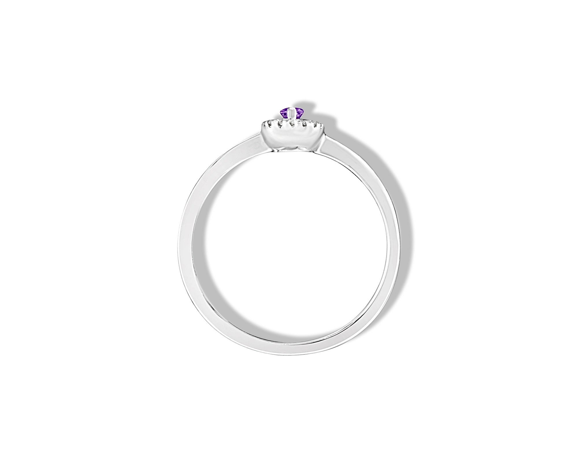 Mini Amethyst Oval Ring