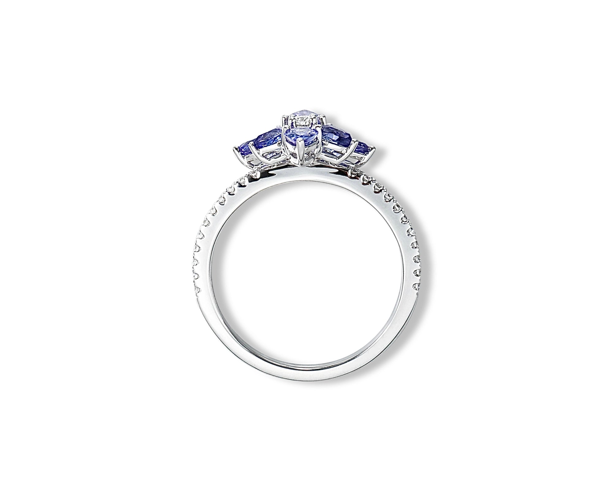 Mini Tanzanite Firefly Ring