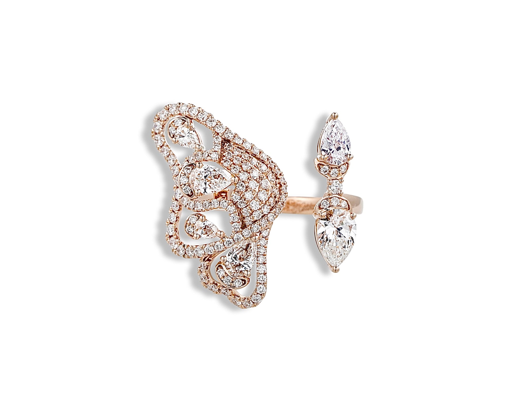 Diamond Enchanted Butterfly Ring