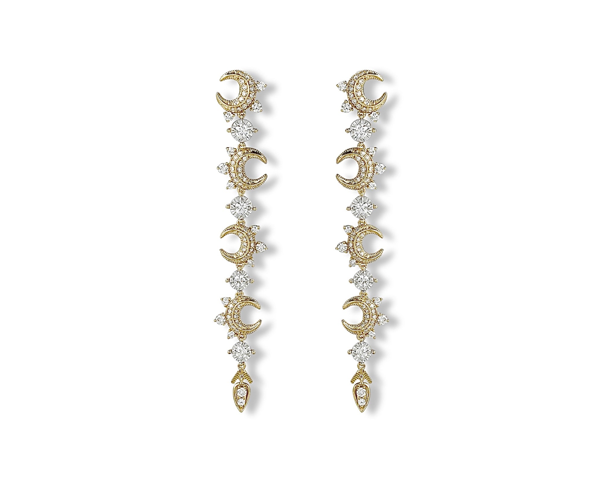 Crescent Long Earring