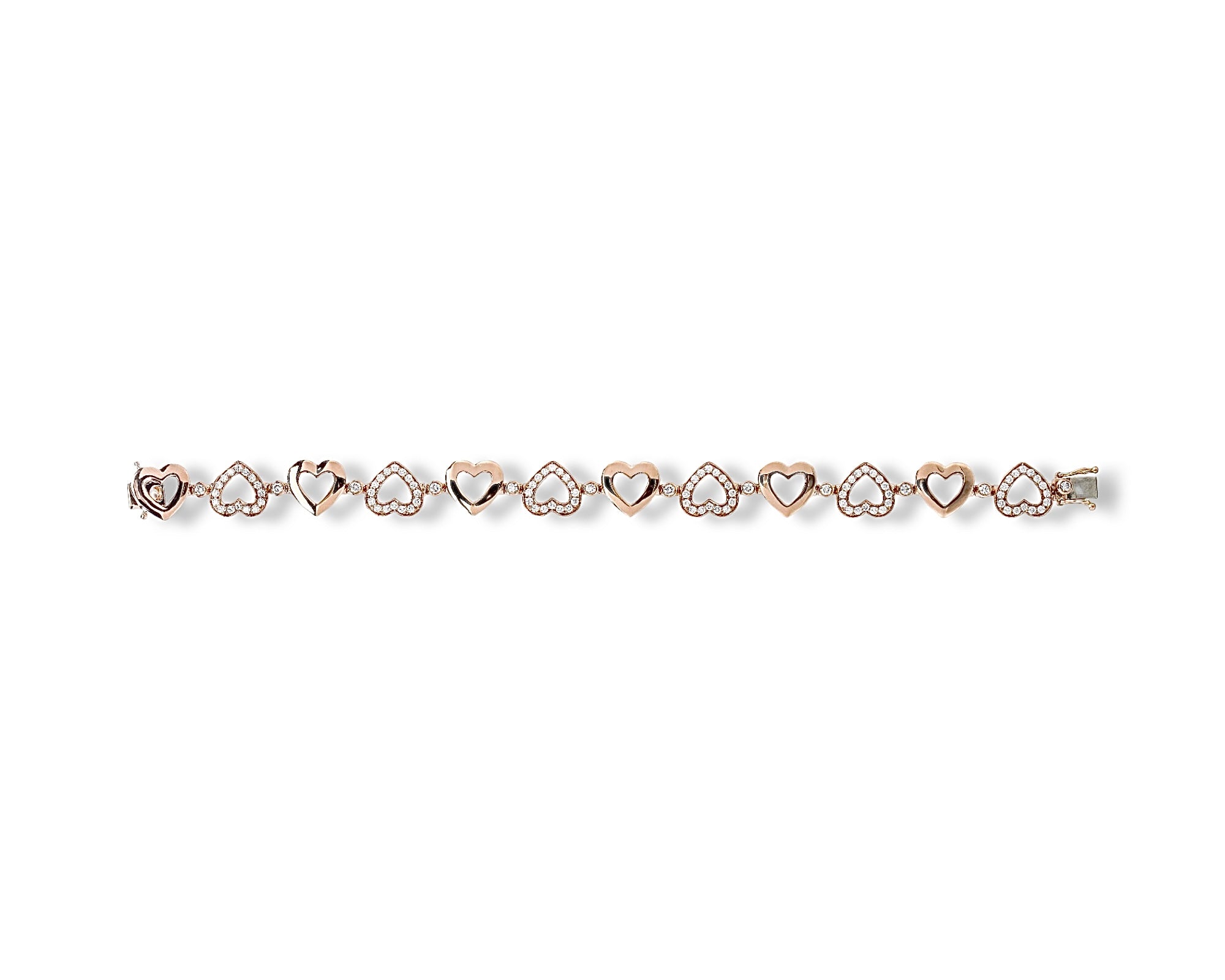 Diamond Polka Dot Heart Bracelet