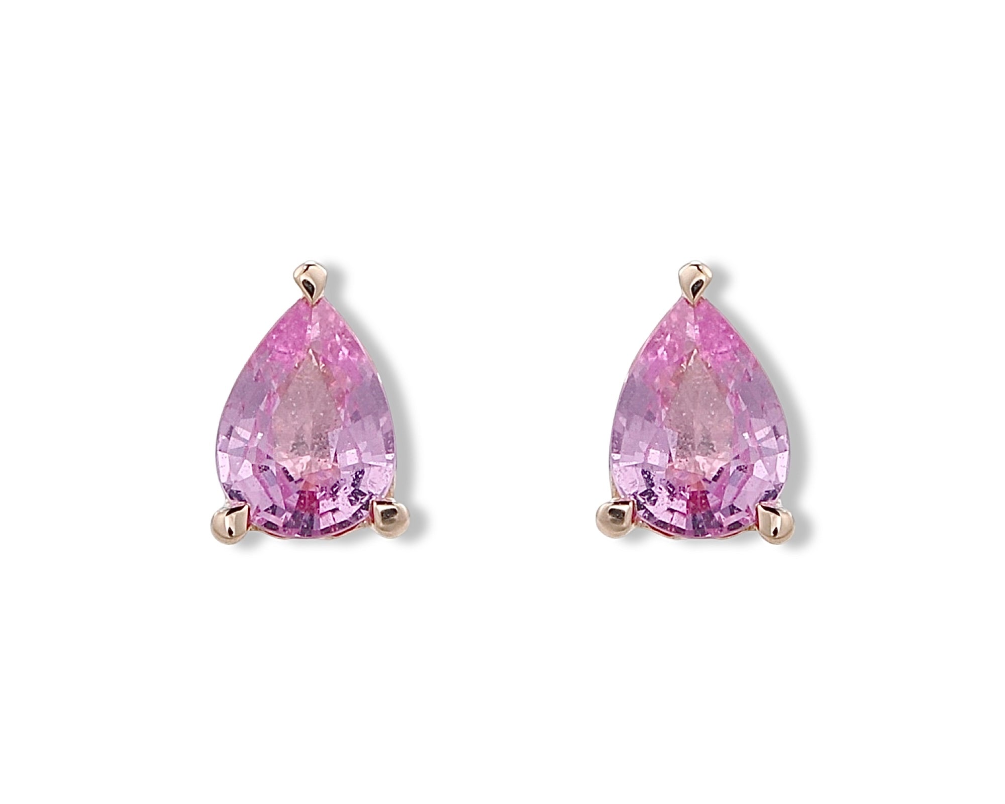 Pink Pear Stud
