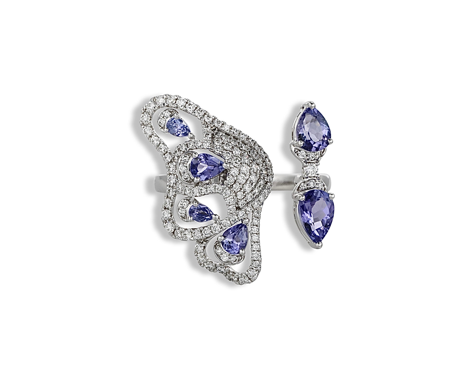 Tanzanite Enchanted Butterfly Ring