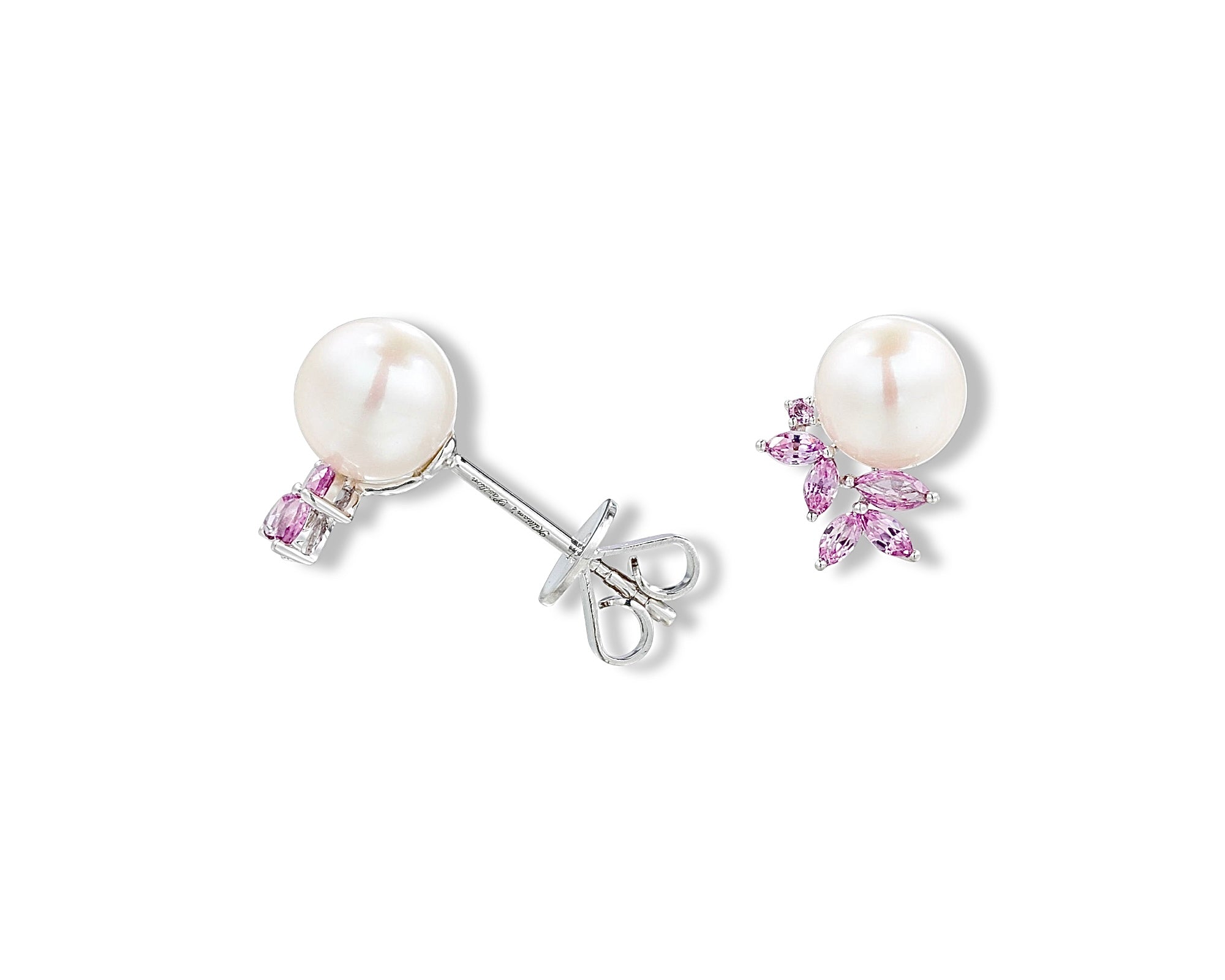 Pink Pearl Gardenia Stud