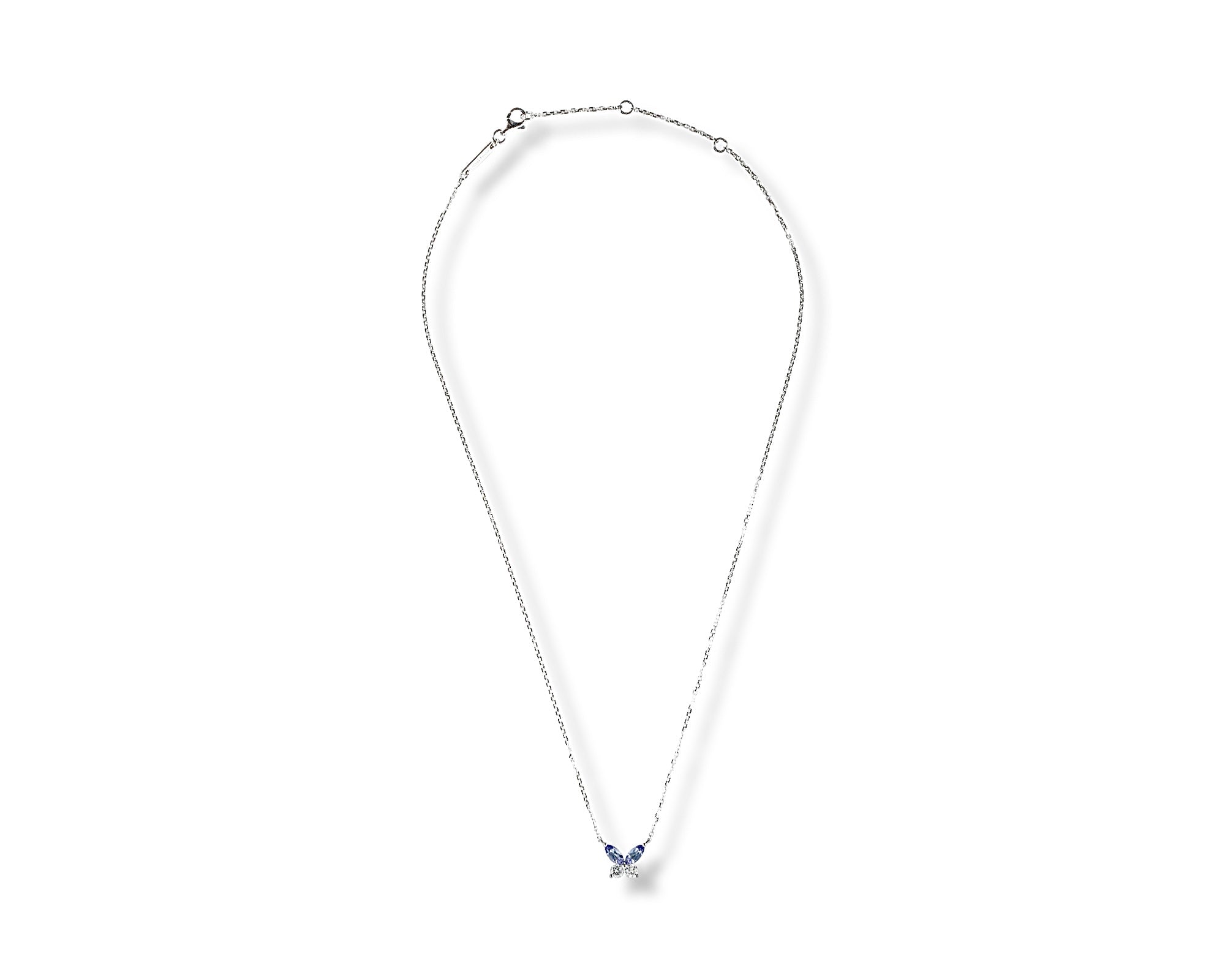 Butterfly Tanzanite Diamond Necklace