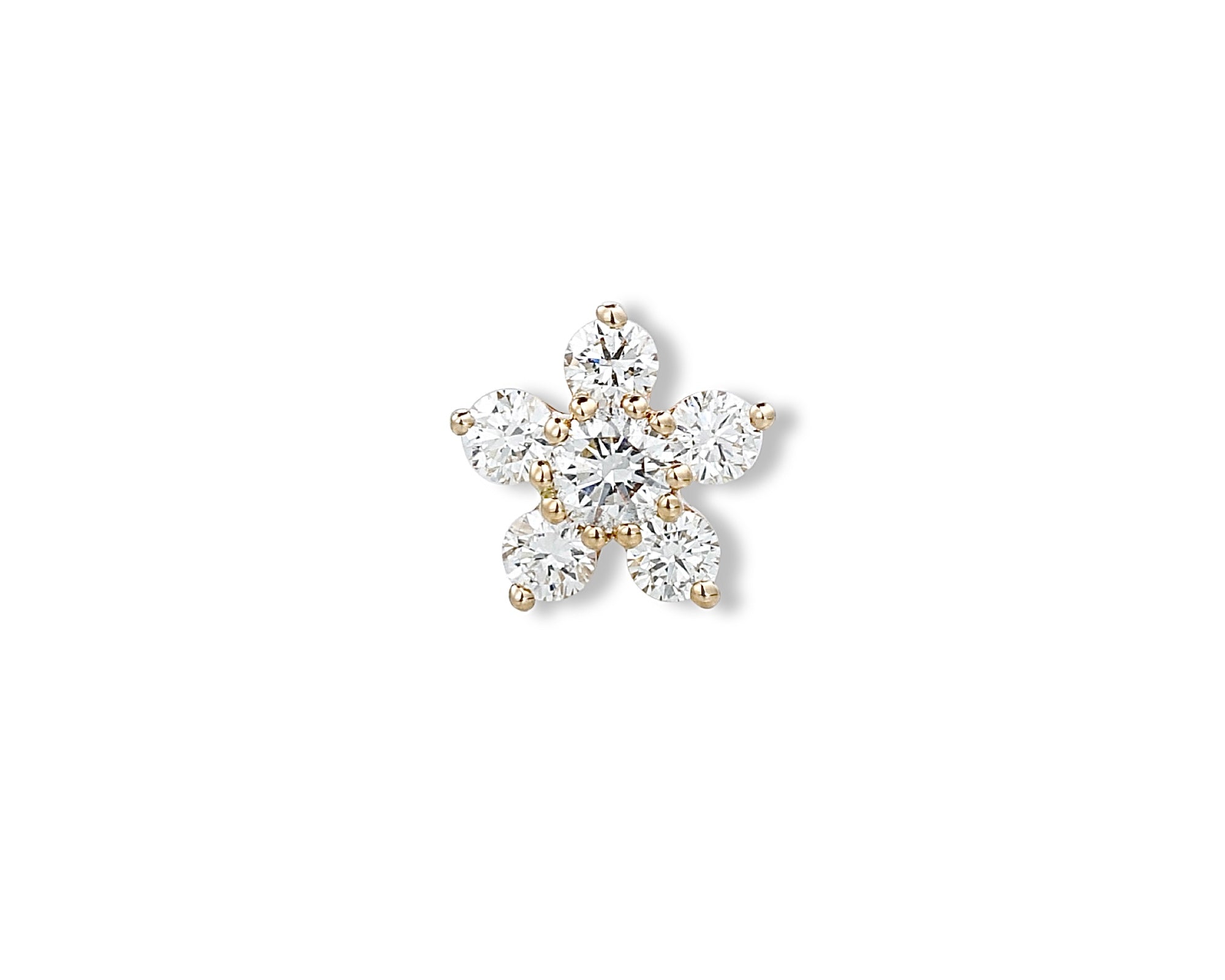 Diamond Flower single stud
