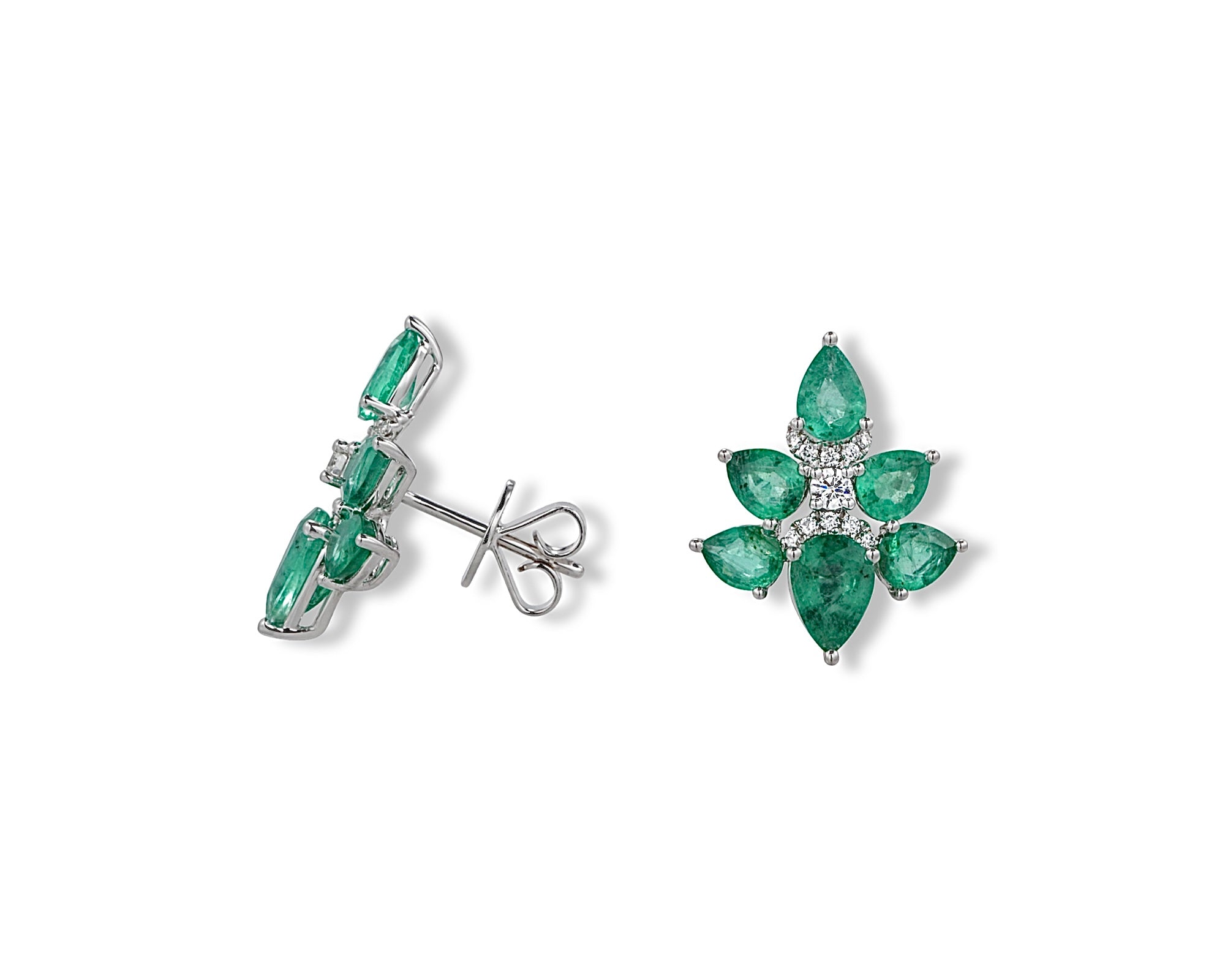 Enchanted Emerald Firefly Stud