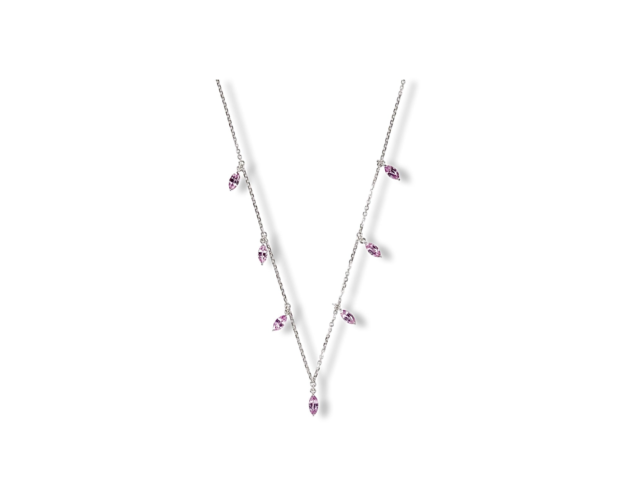 Marquise Pink Sapphire Choker