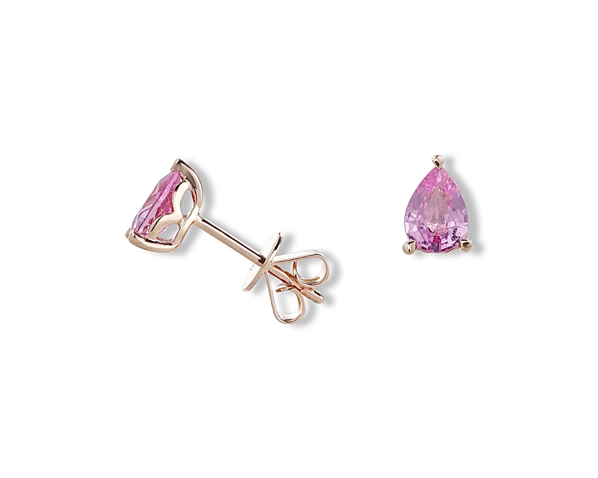 Pink Pear Stud