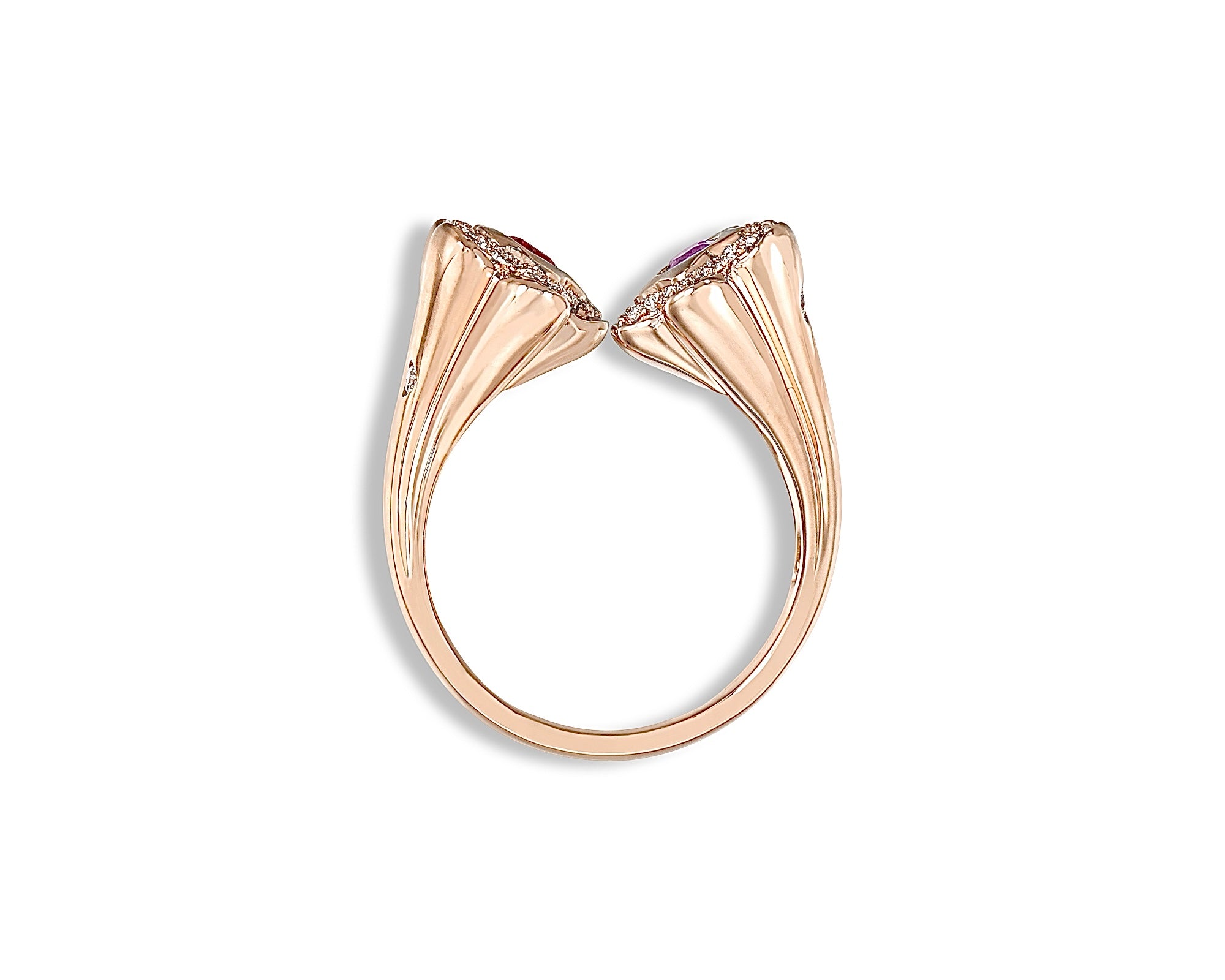 Love me or Love me not (Ruby & Pink Sapphire) Ring