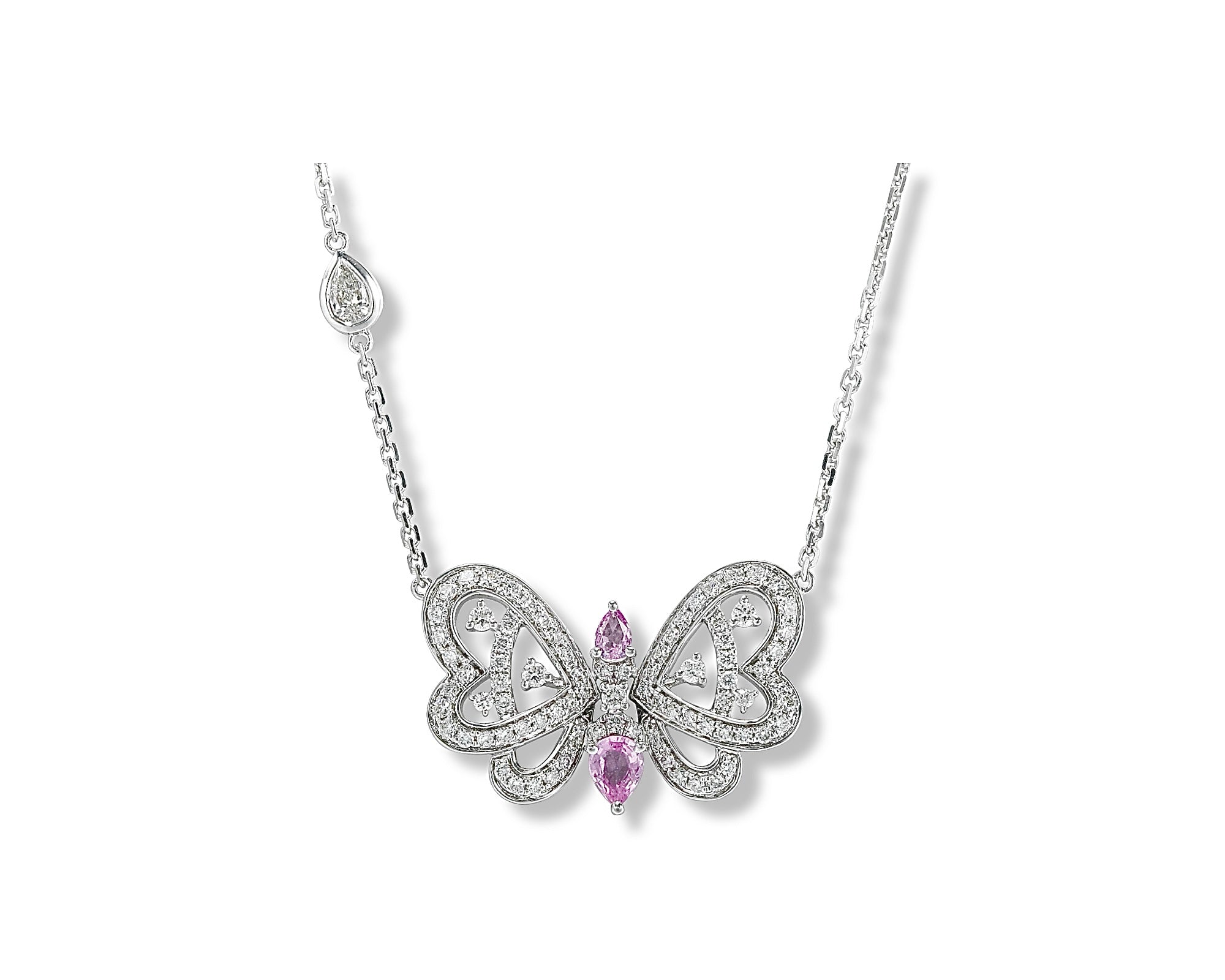 Pink Butterfly Bloom Choker