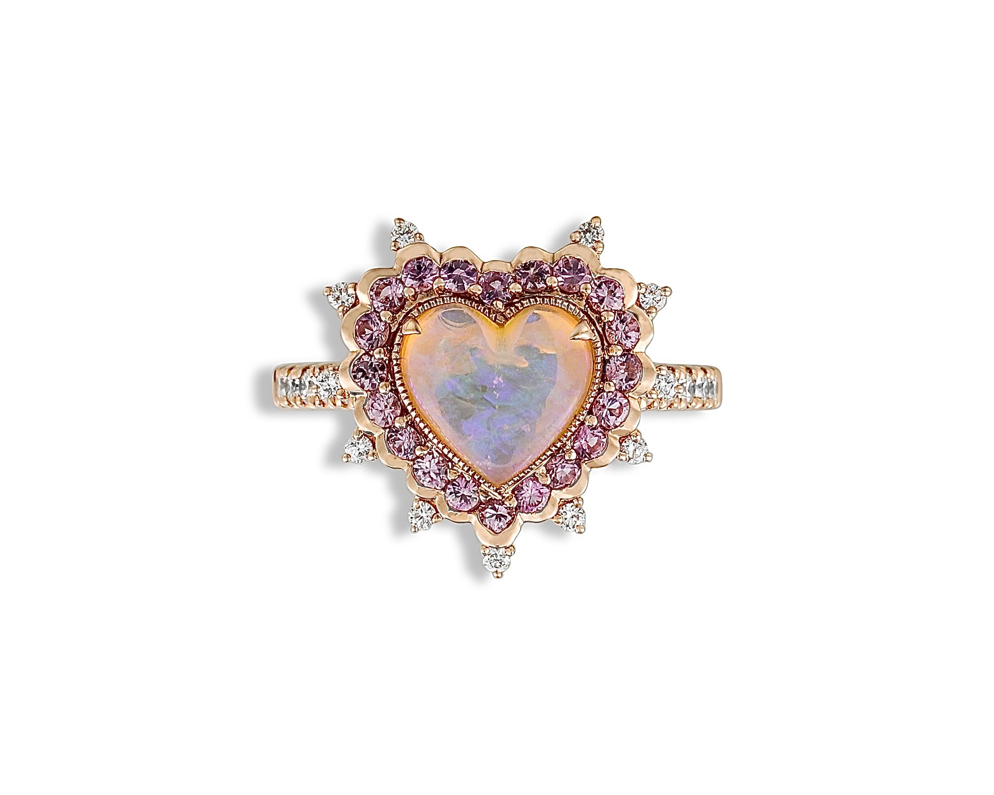 Sweetspell Opal Heart Ring