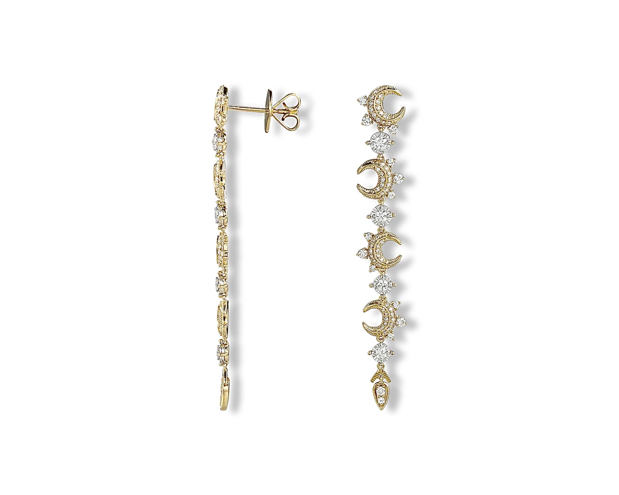 Crescent Long Earring