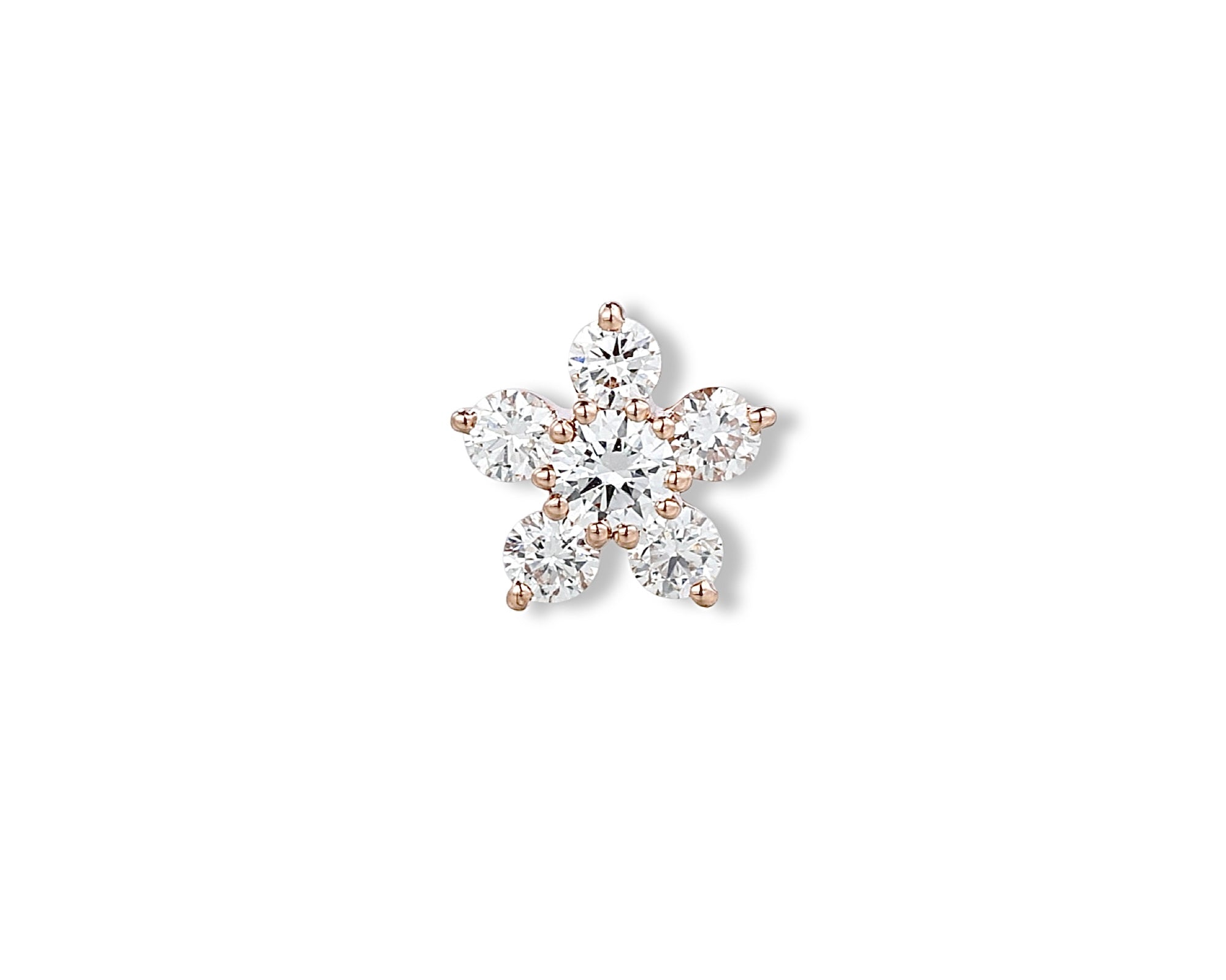 Diamond Flower single stud