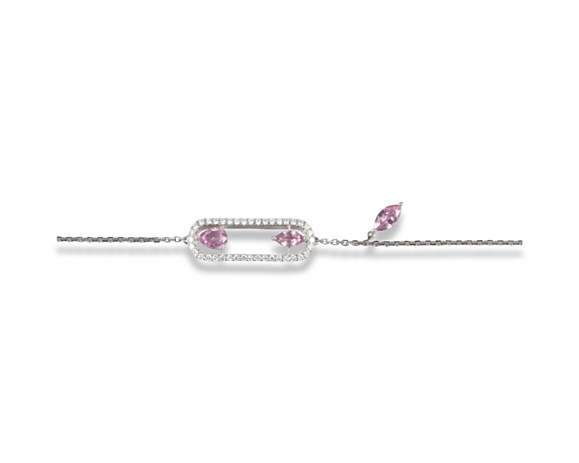 Pink Oval Bracelet