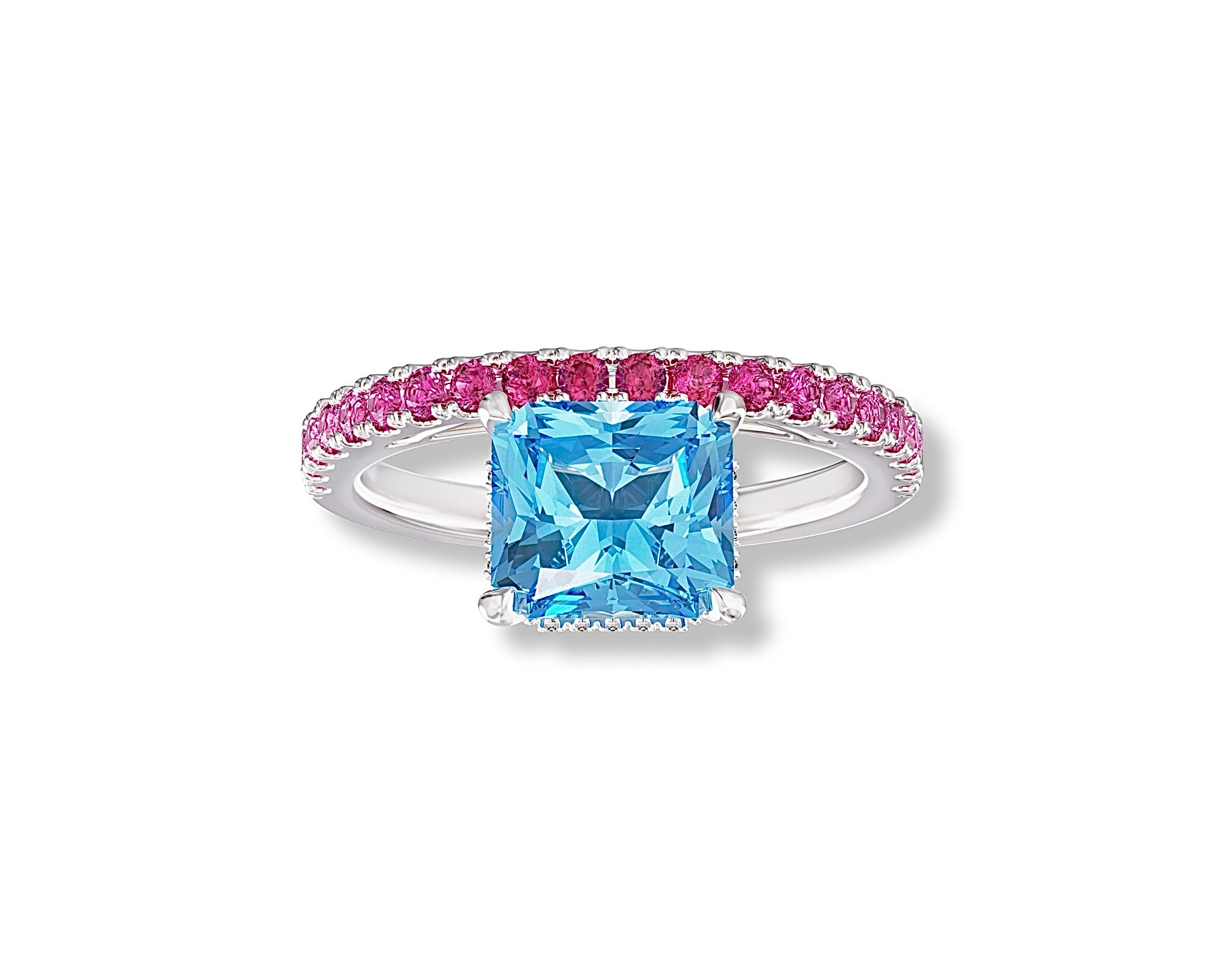 The One Aquamarine Ombre Ring
