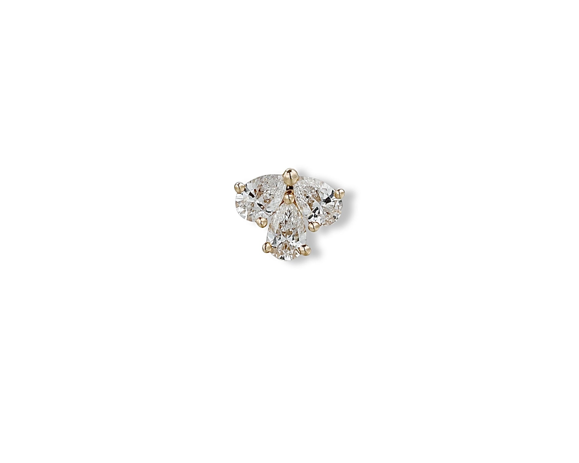 Pear Flower Single Stud