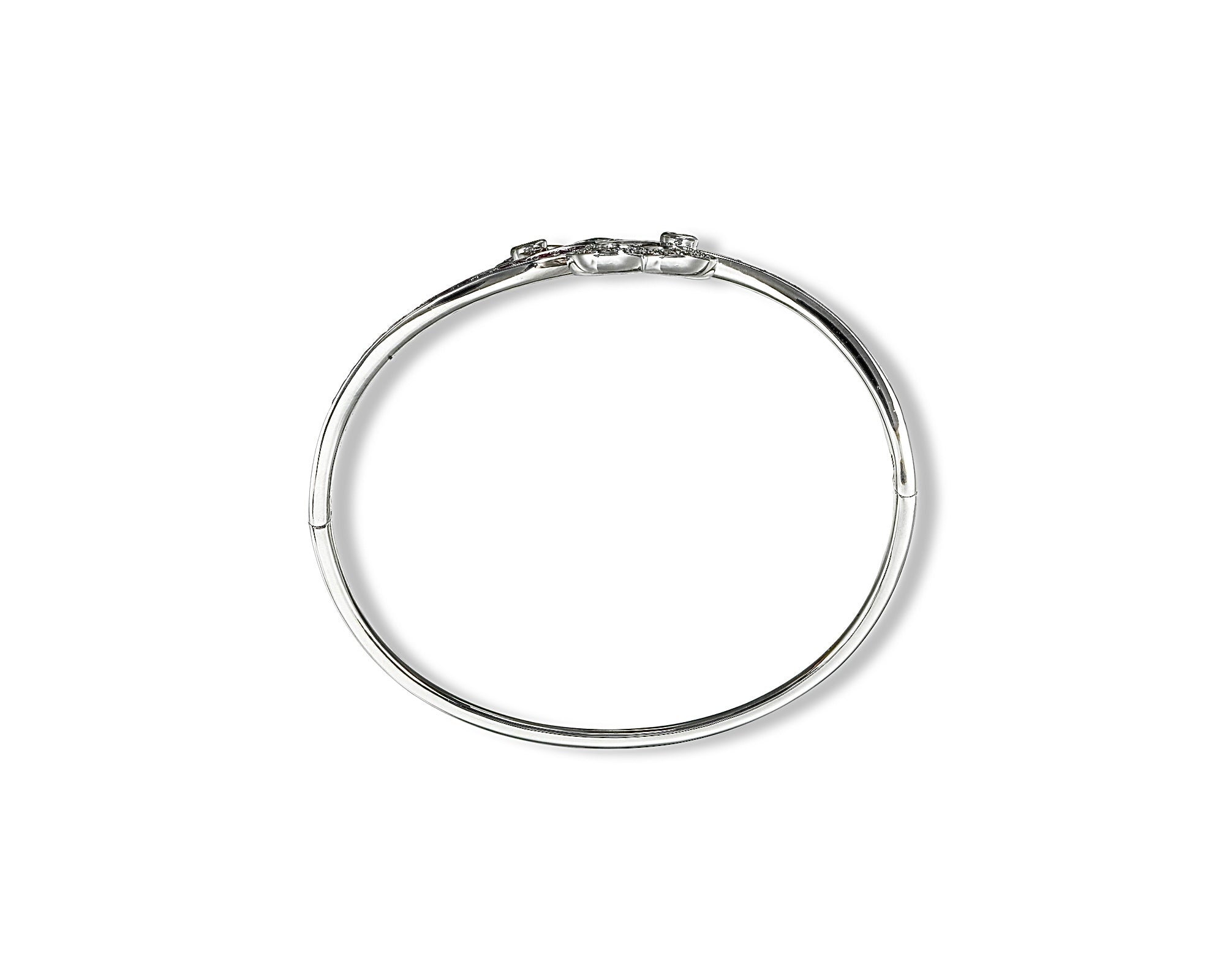 Twin Heart outline Bangle