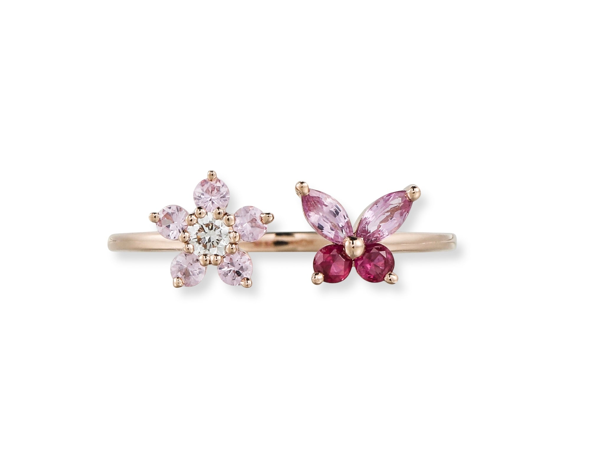 Butterfly Blossom Pinky Ring