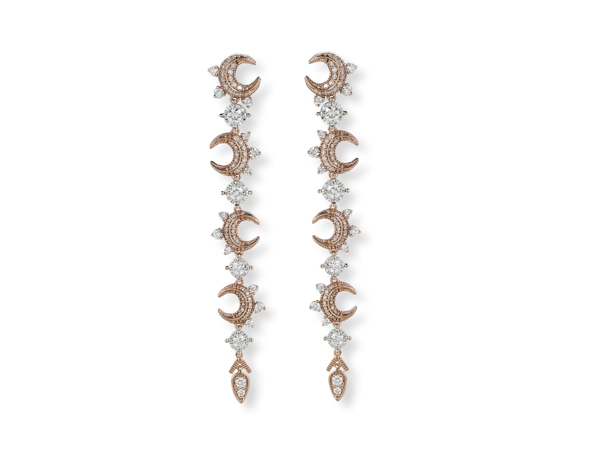 Crescent Long Earring