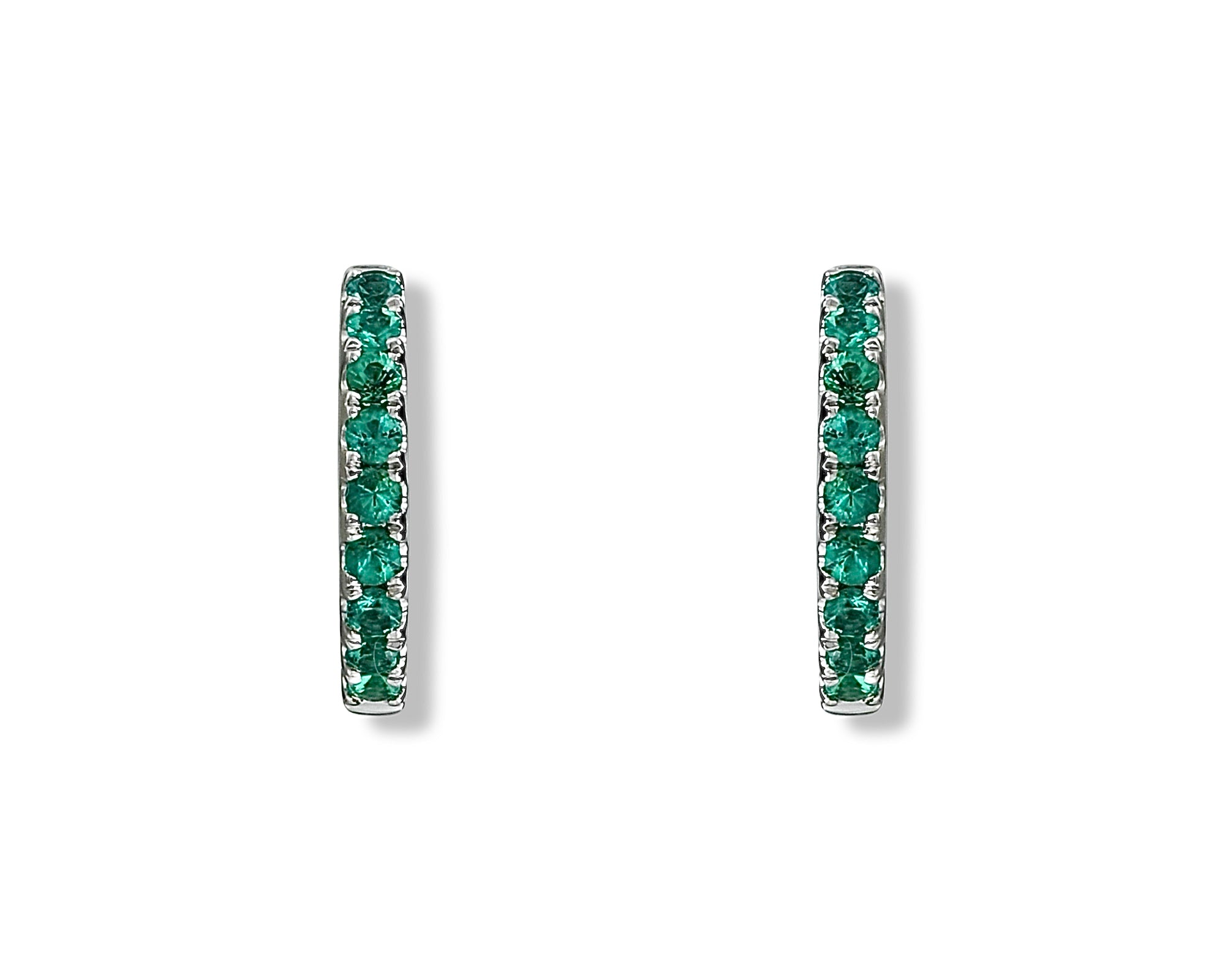 Emerald Mini Hoops