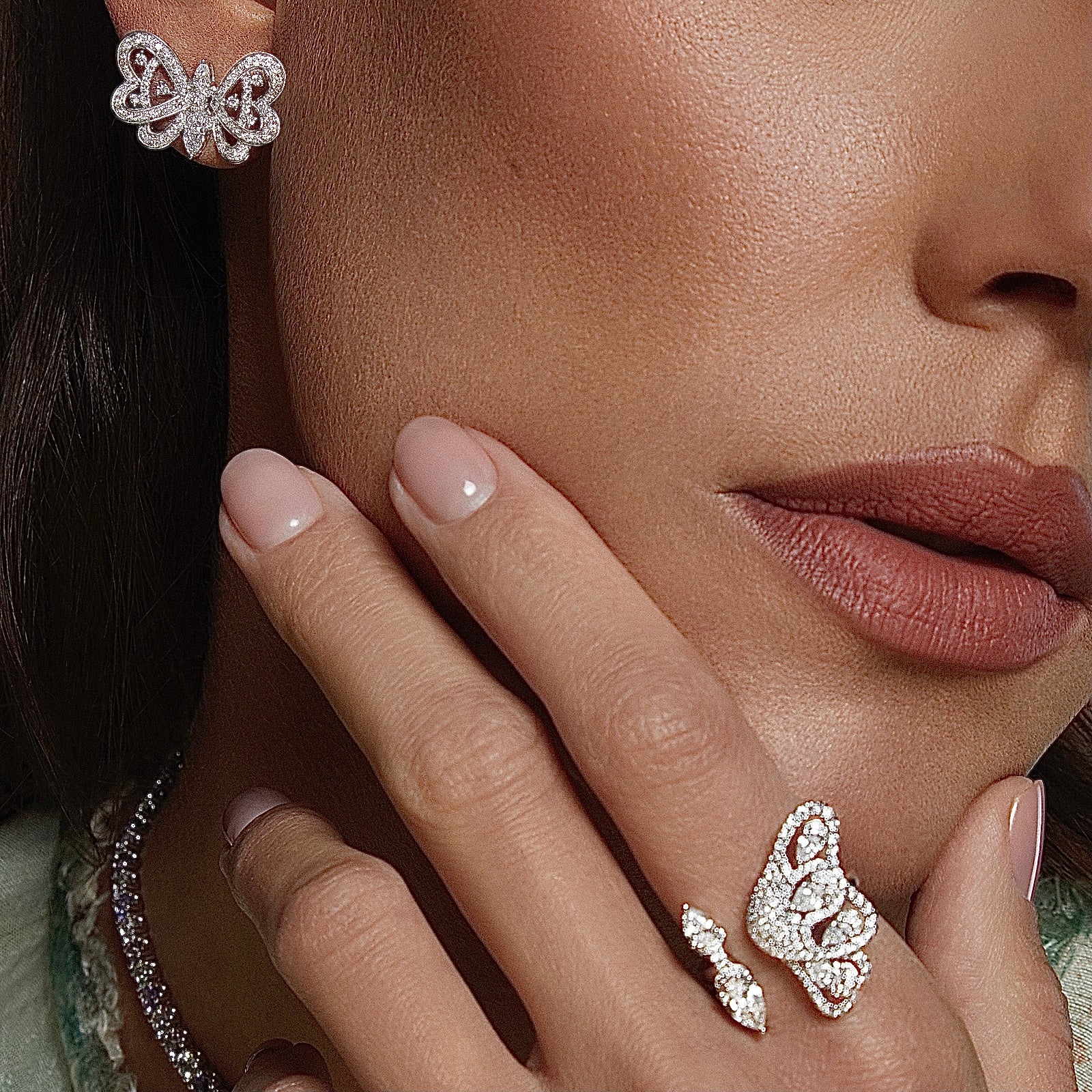 Diamond Enchanted Butterfly Ring