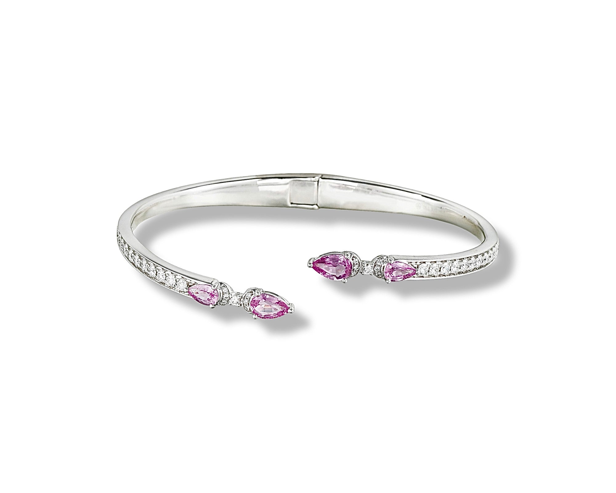 Pink Butterfly Cross Bangle