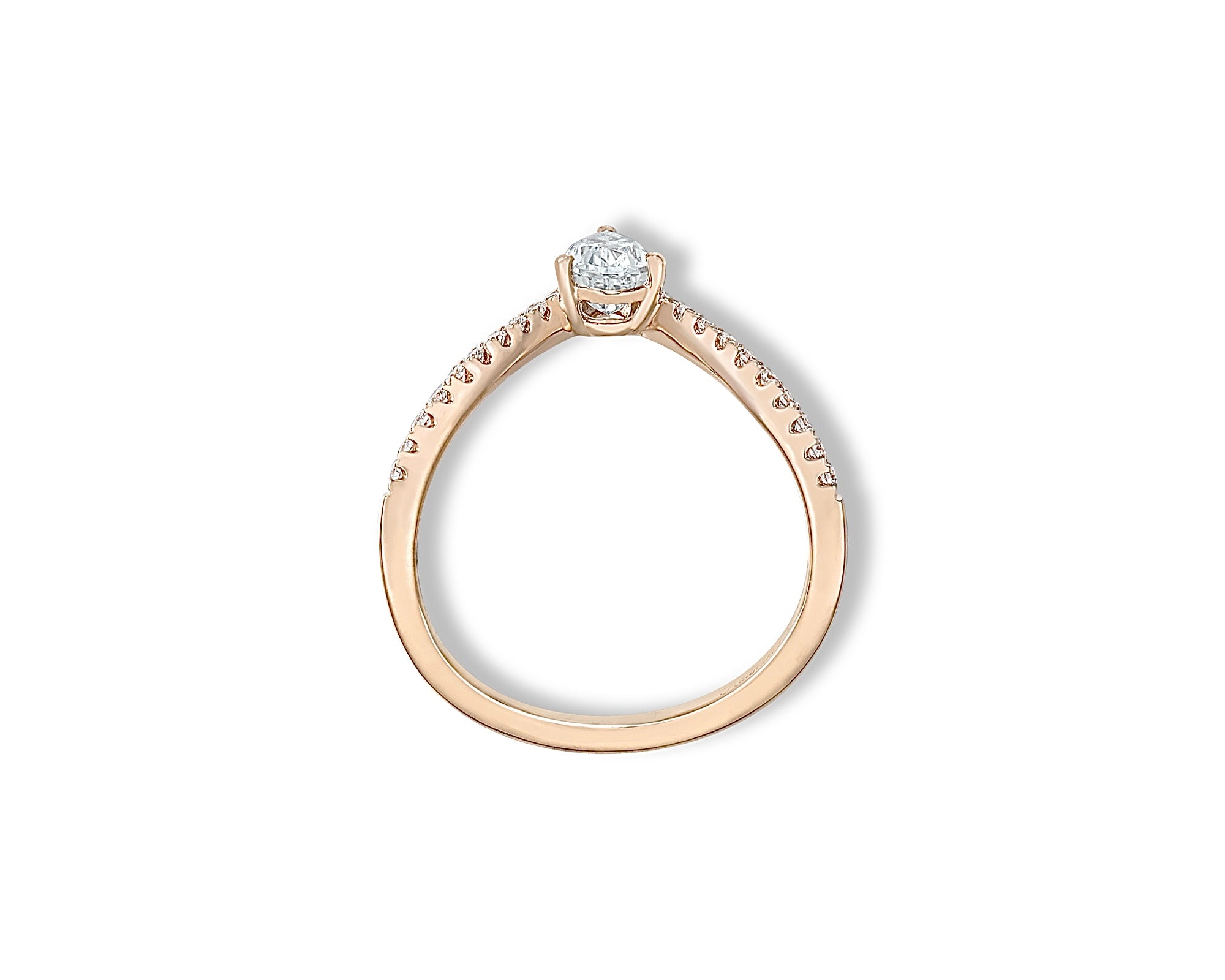 White Pear Ring