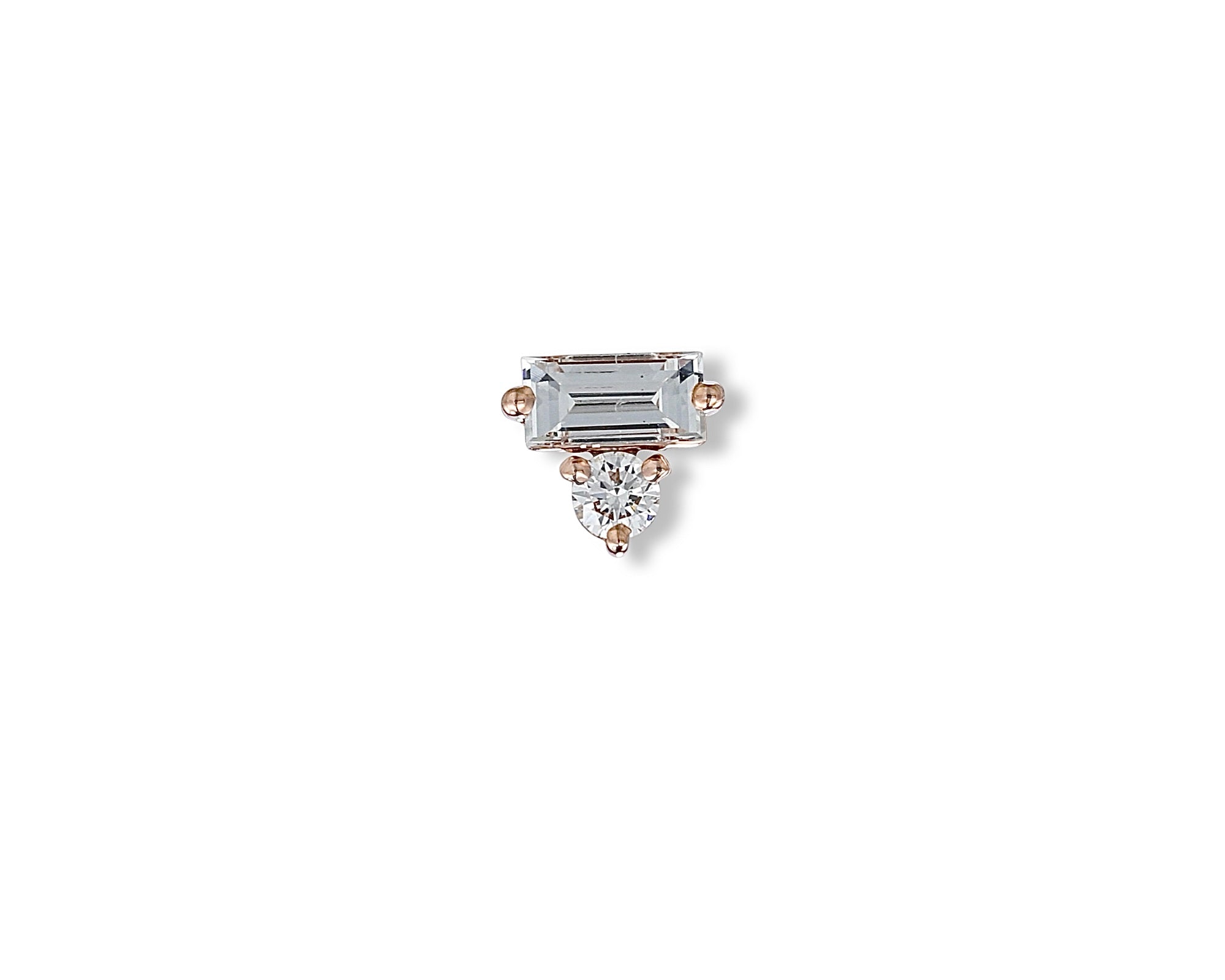 Baguette Brilliant Single Stud