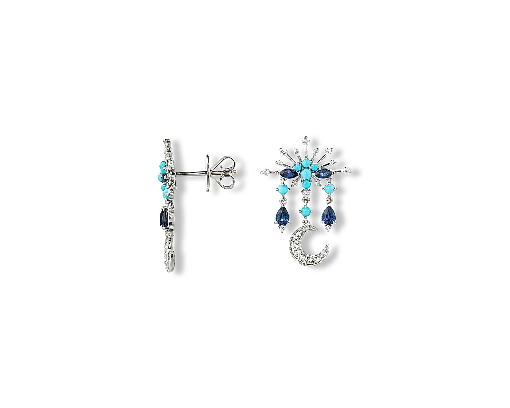 Blue Moon Earring
