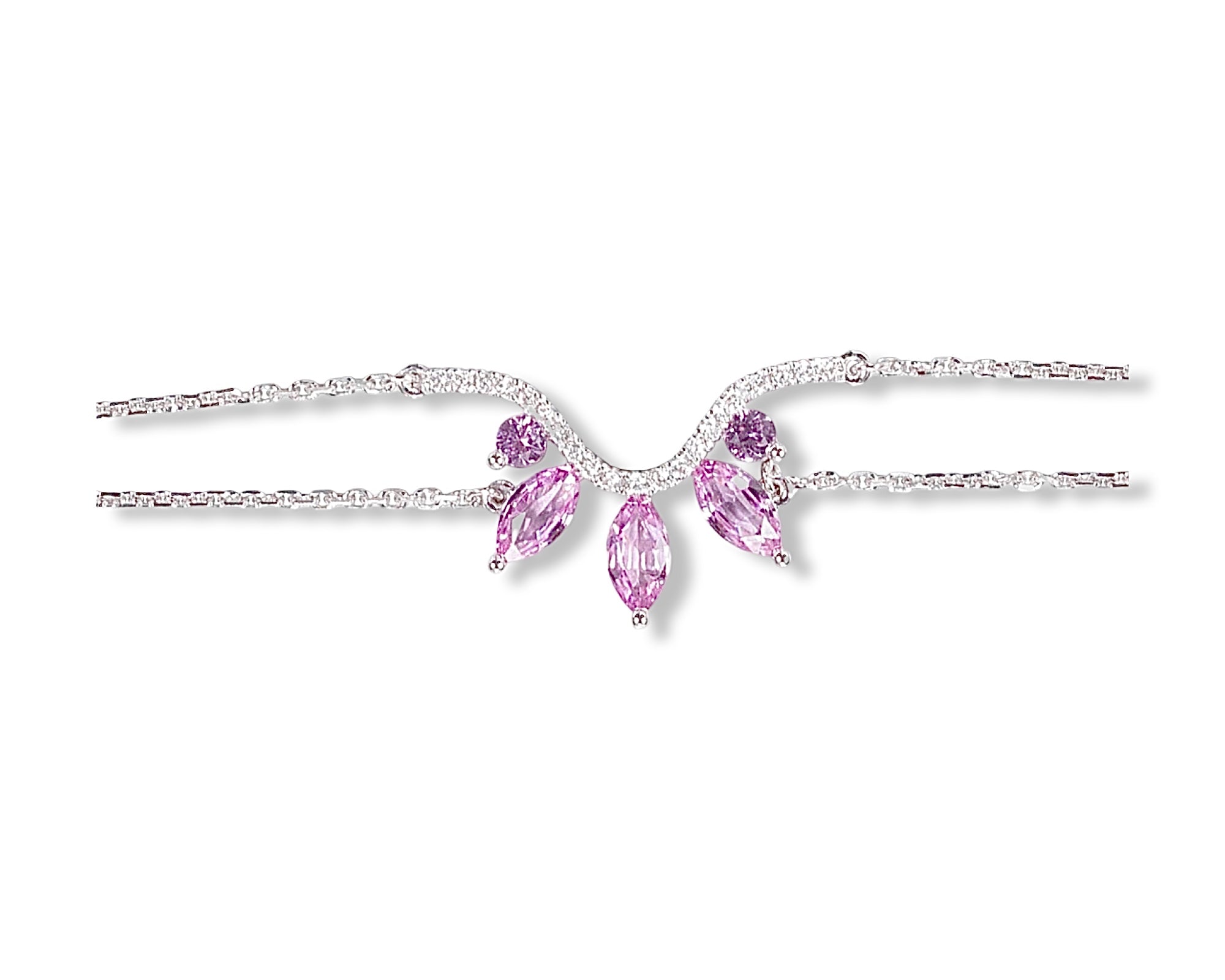 Pink Half Flower Bracelet