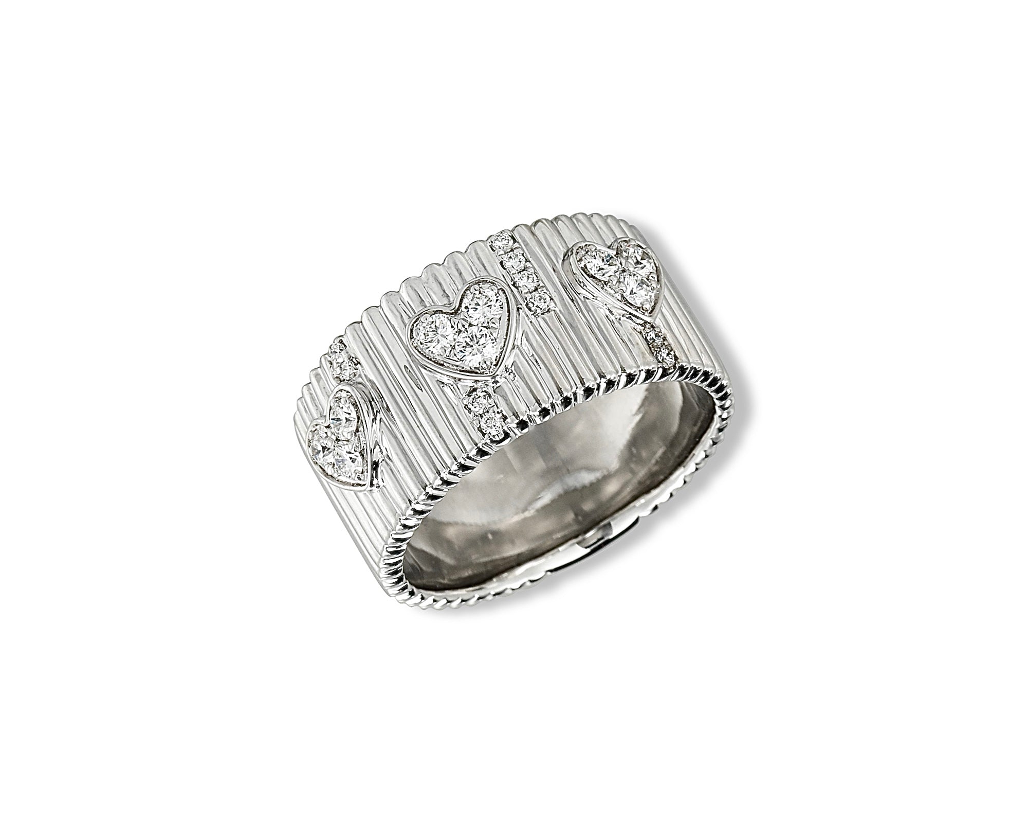Diamond Heart Cigar Ring