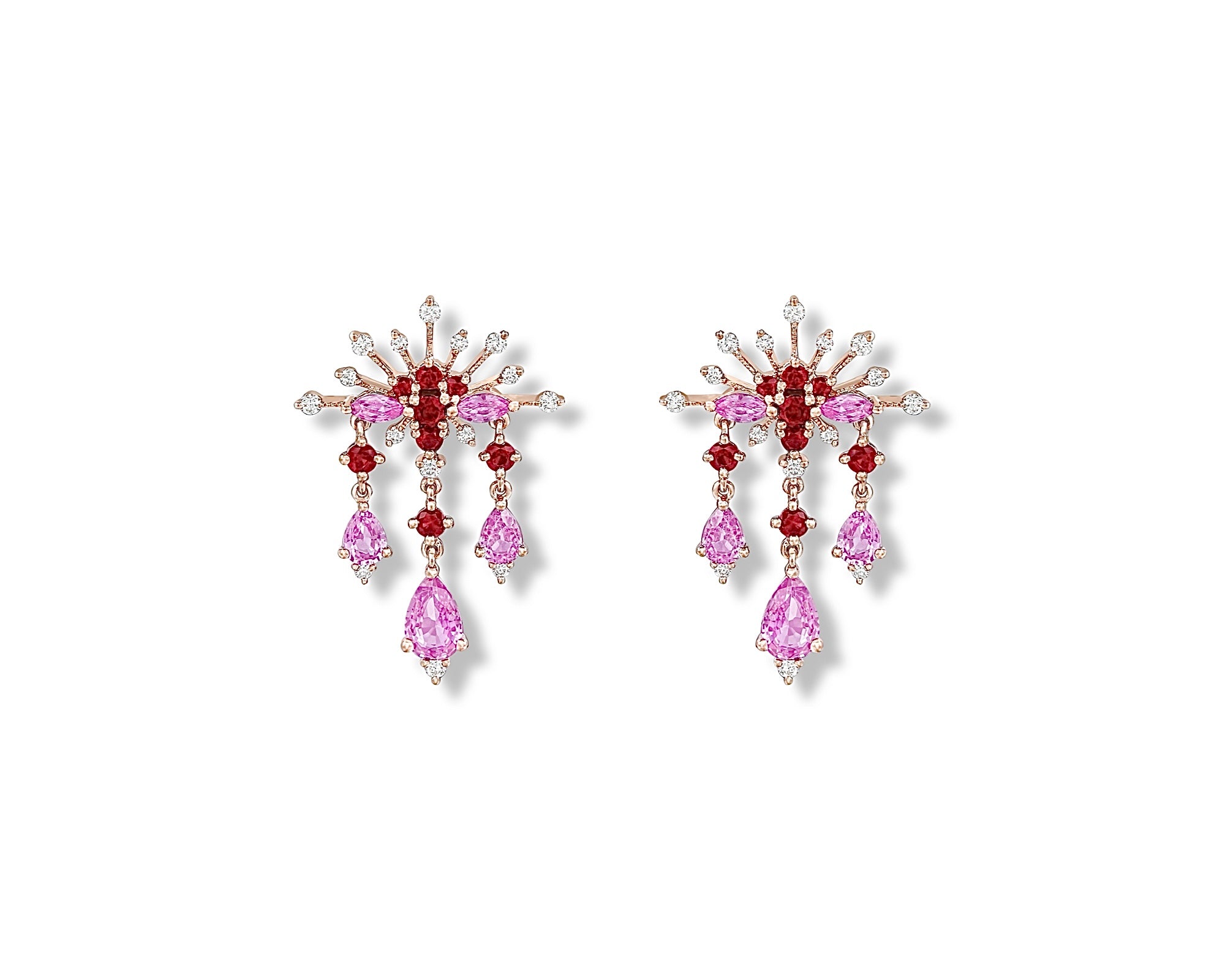 Pink Star Earring