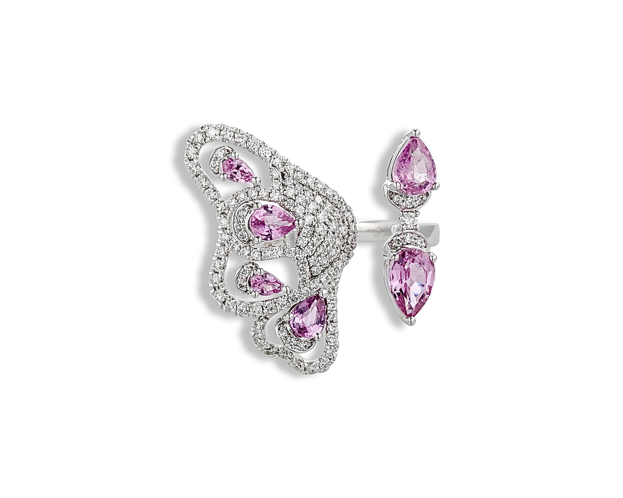 Pink Enchanted Butterfly Ring