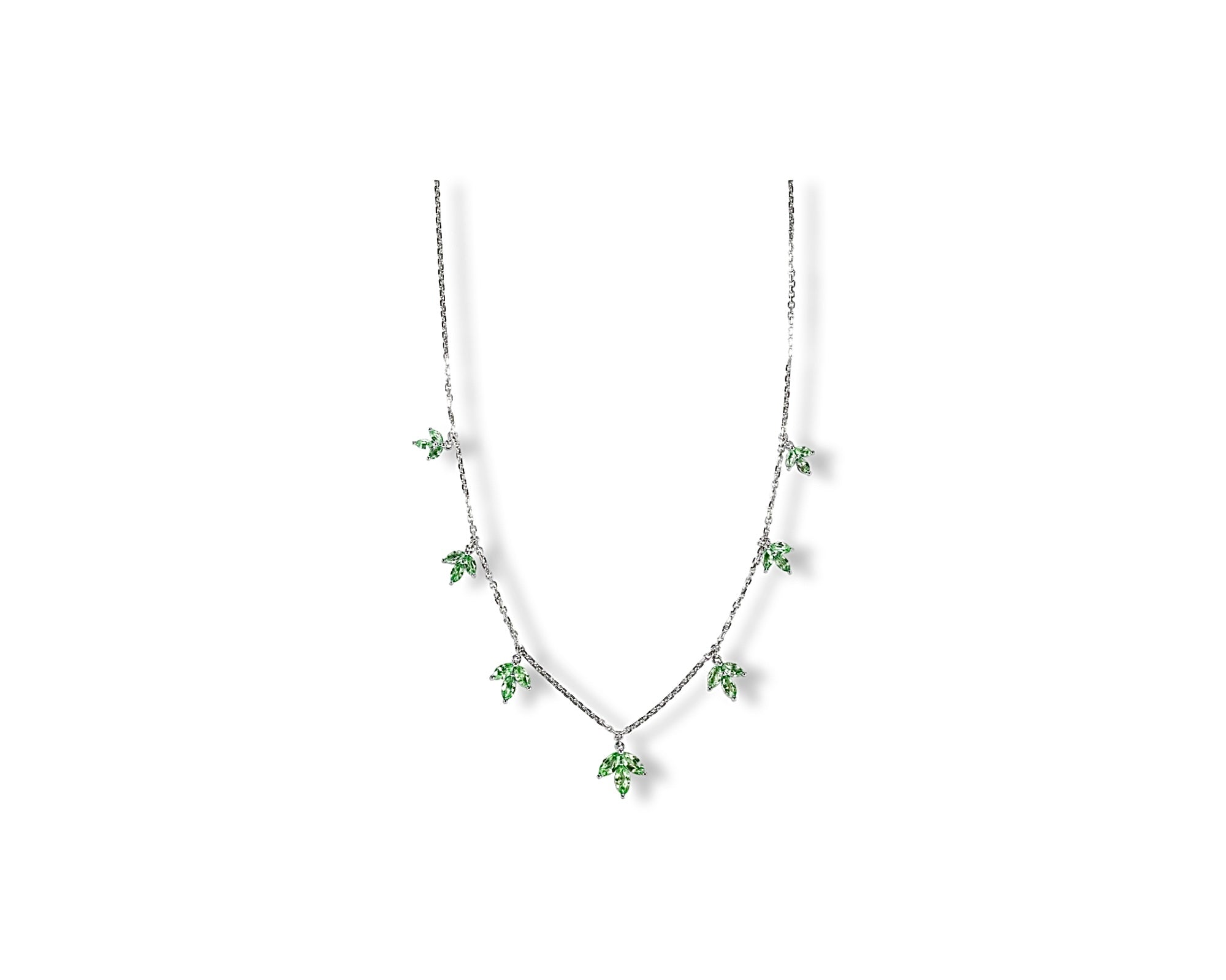 Emerald Petal Choker