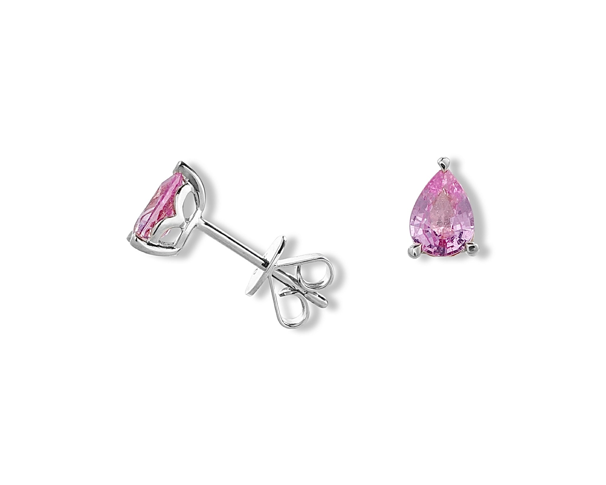 Pink Pear Stud