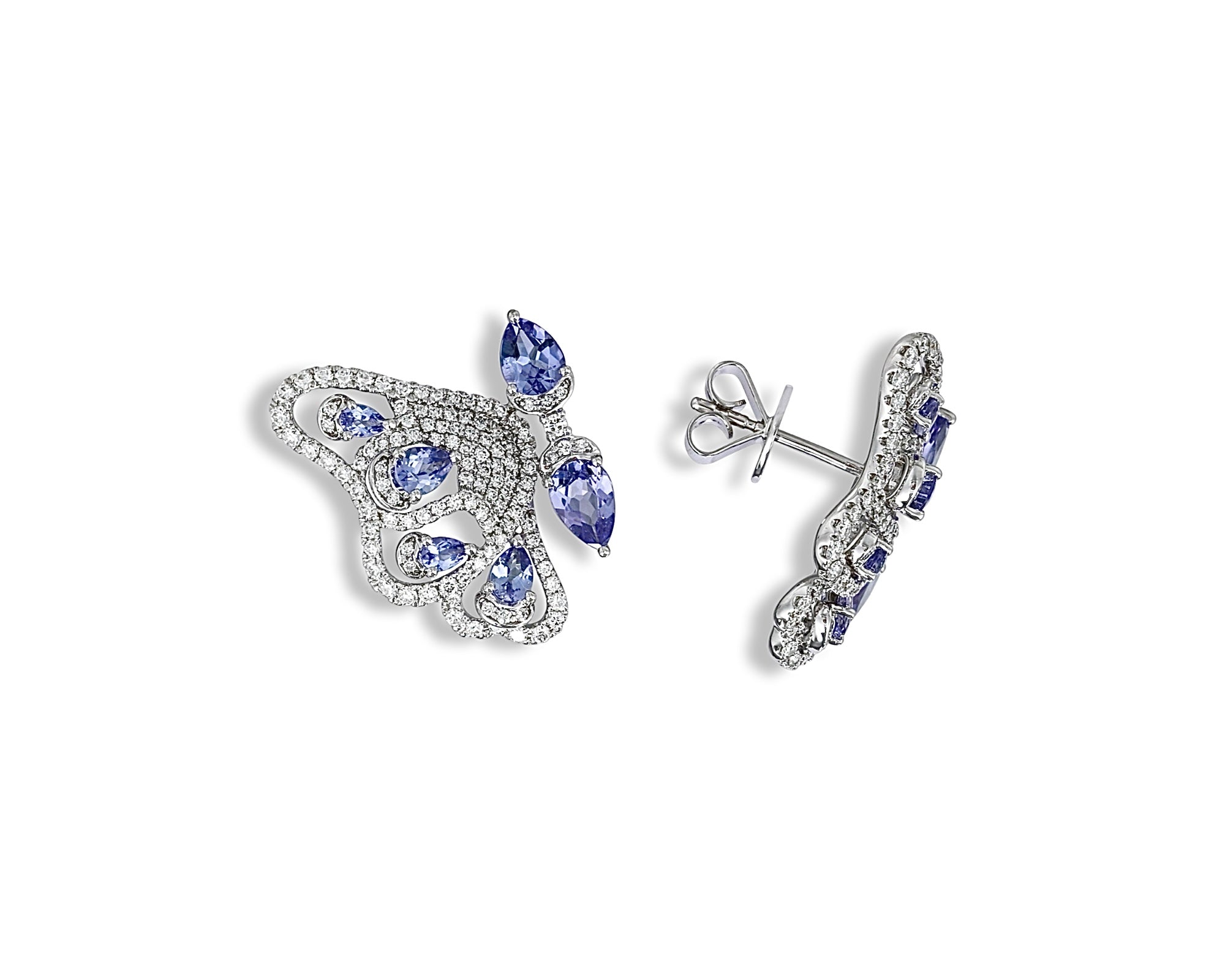 Tanzanite Enchanted Butterfly Earring