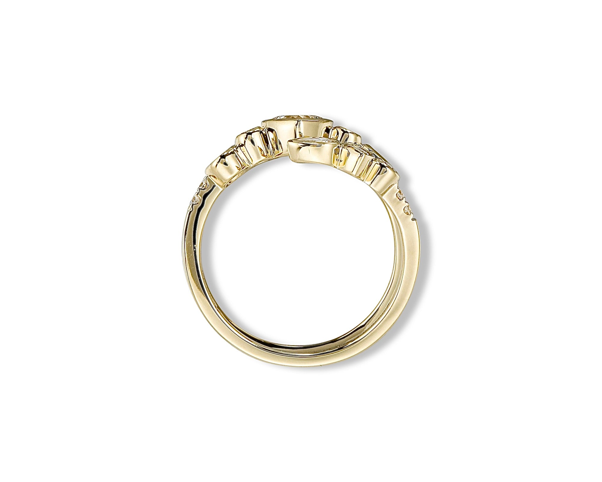 Diamond Heart Multi-Shape Ring