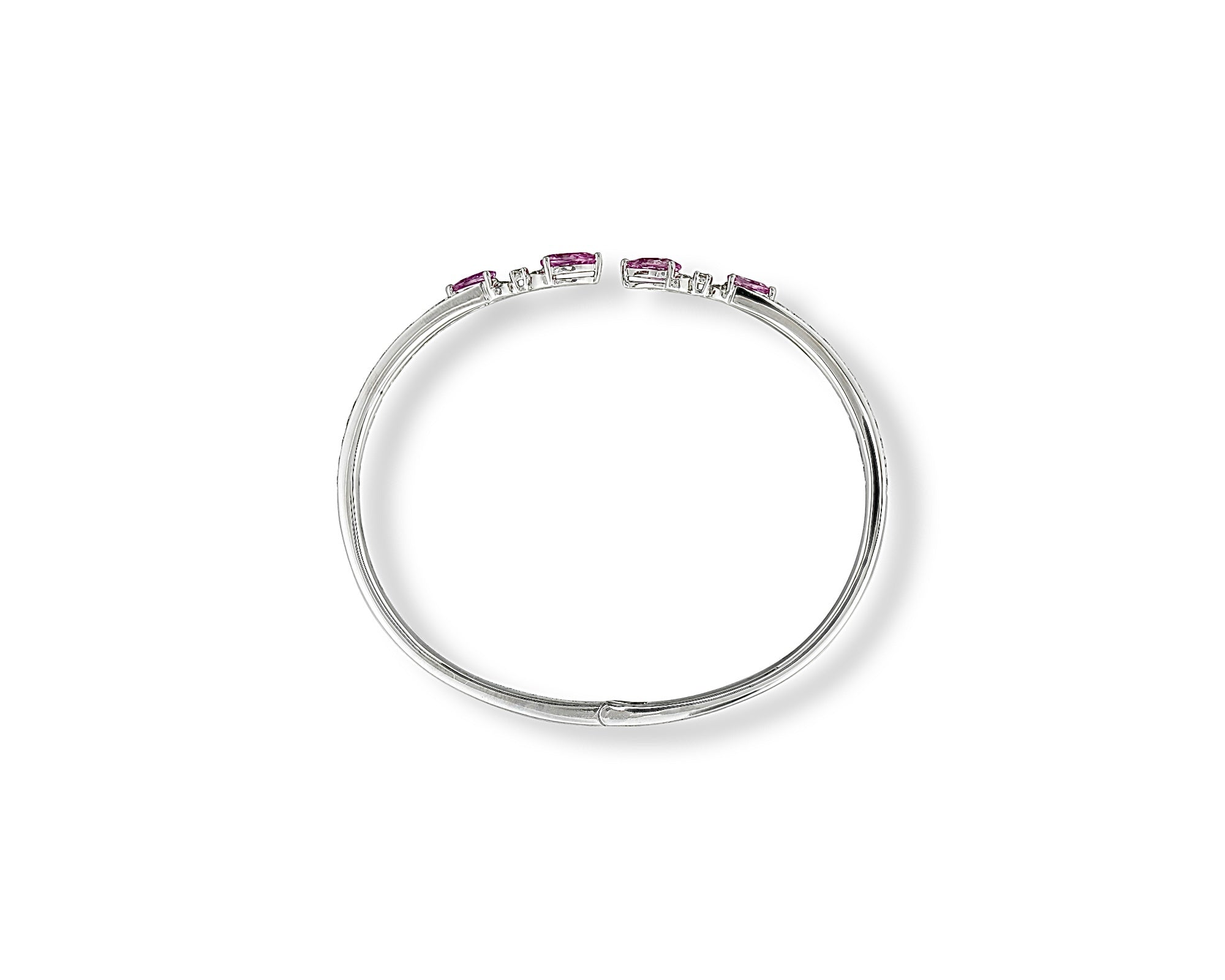 Pink Butterfly Cross Bangle