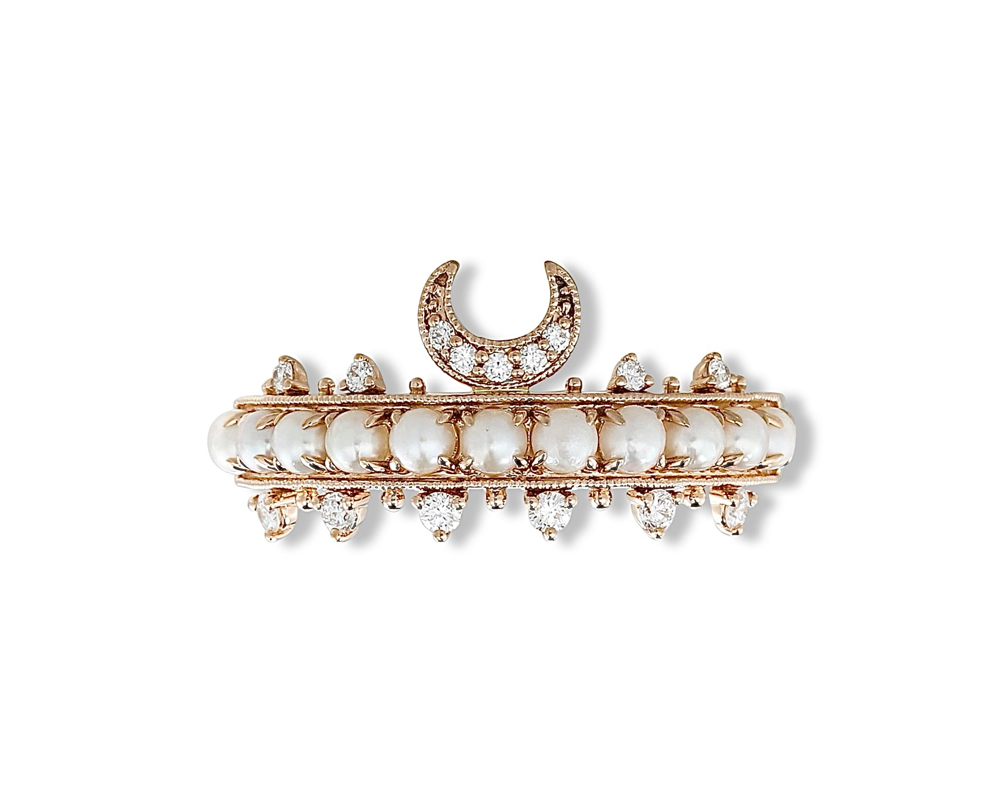 Crescent Pearl Ring