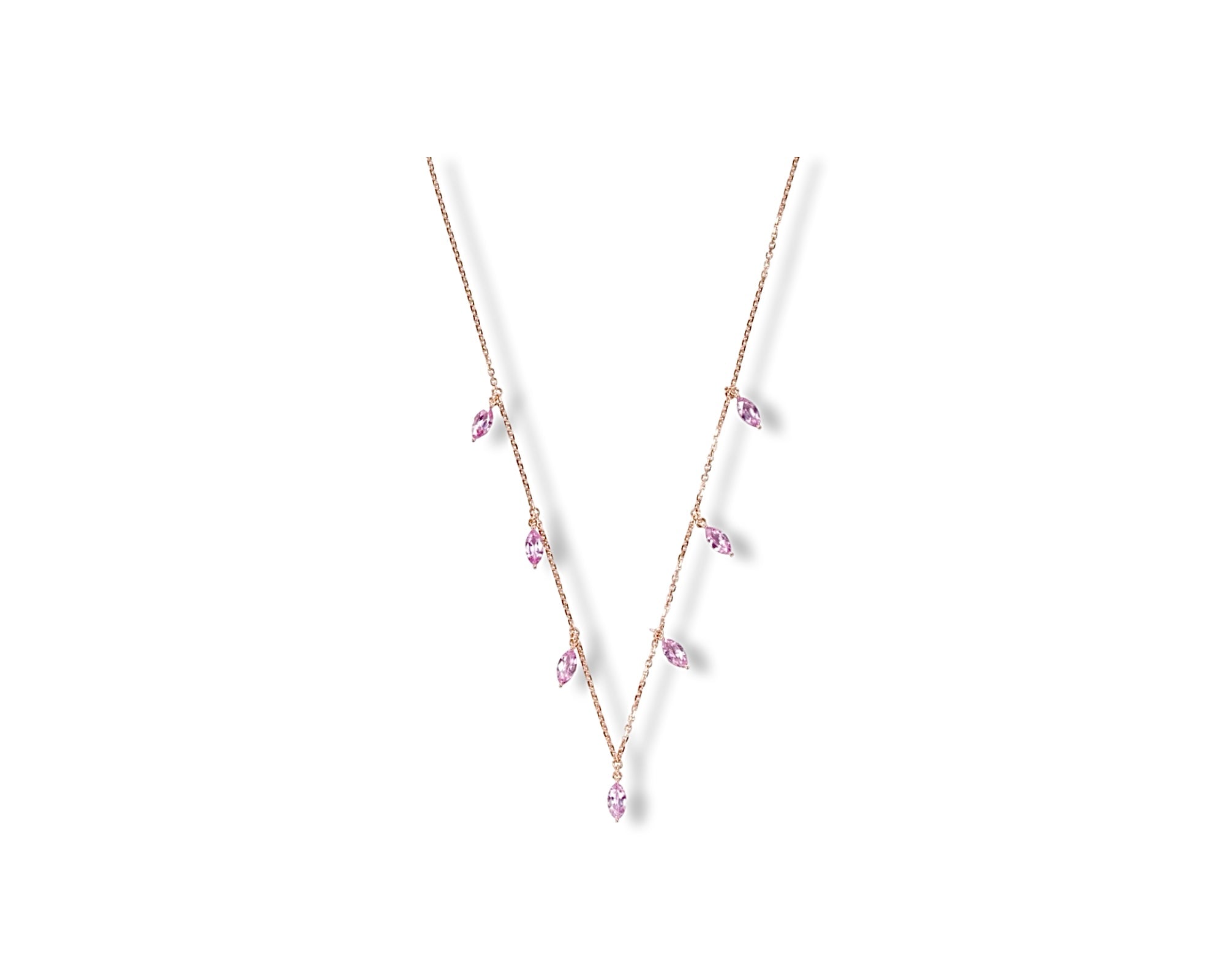 Marquise Pink Sapphire Choker