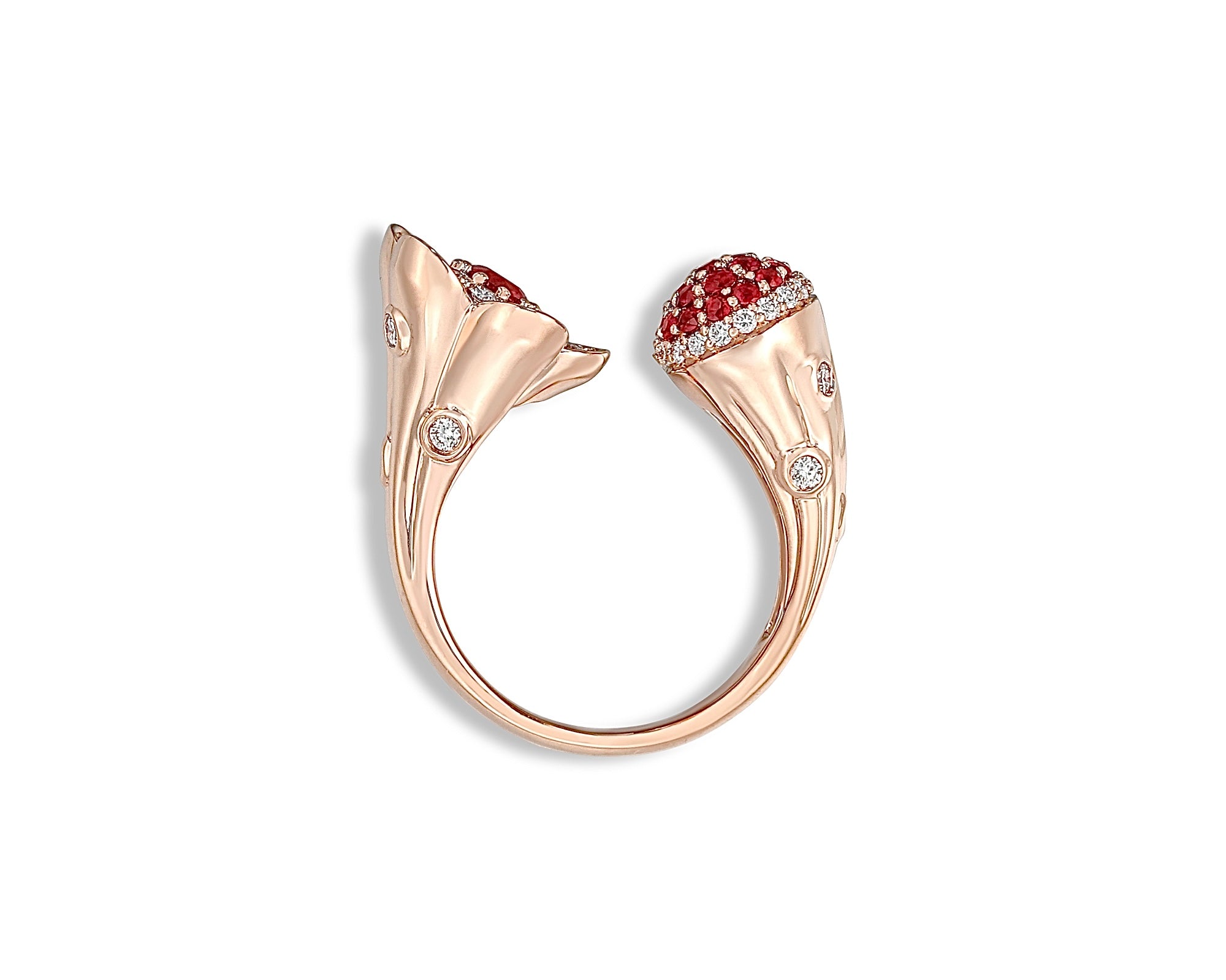 Ruby Pretty Flower Ring