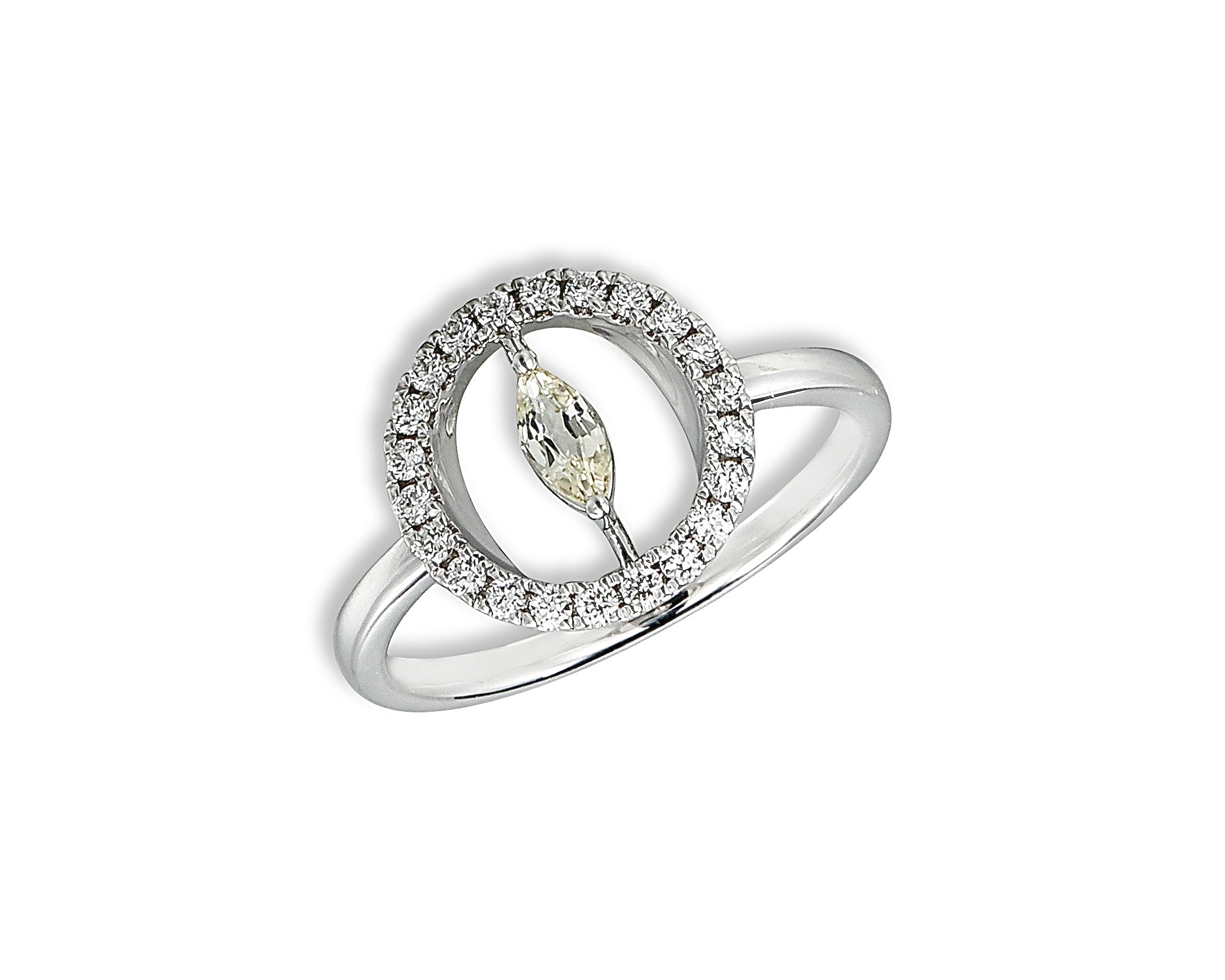 Yellow Round Pinky Ring