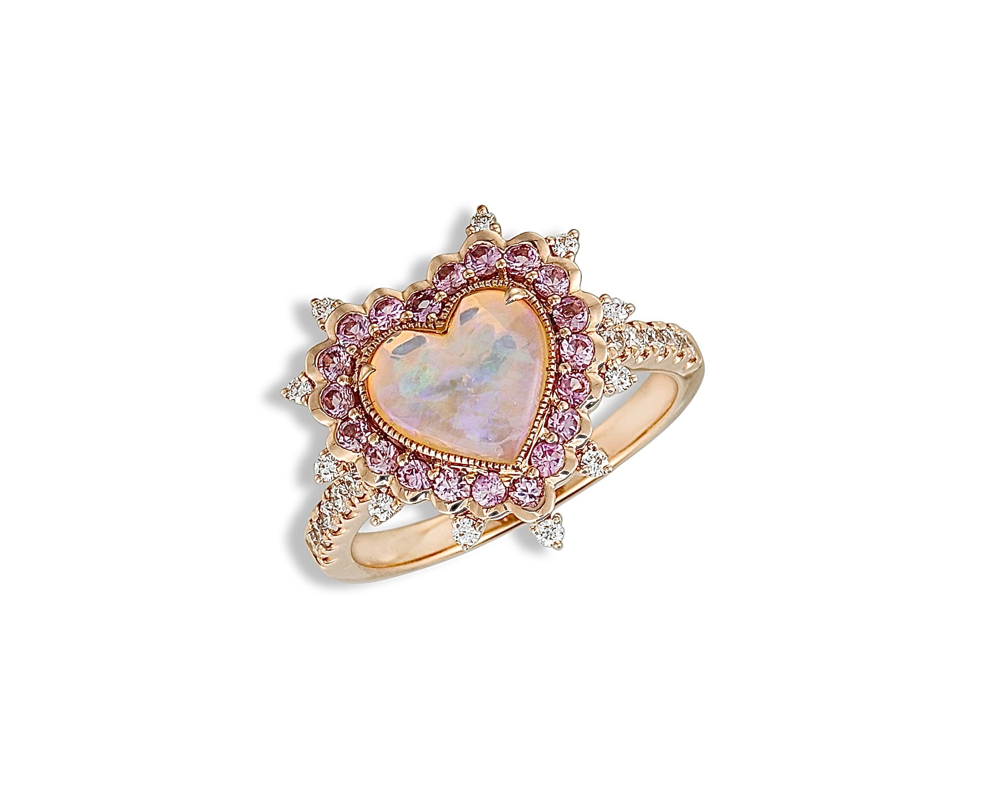 Sweetspell Opal Heart Ring