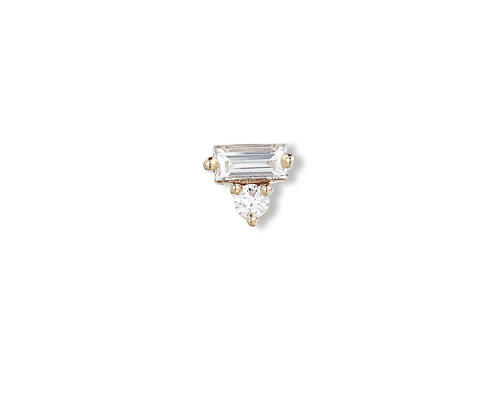 Baguette Brilliant Single Stud